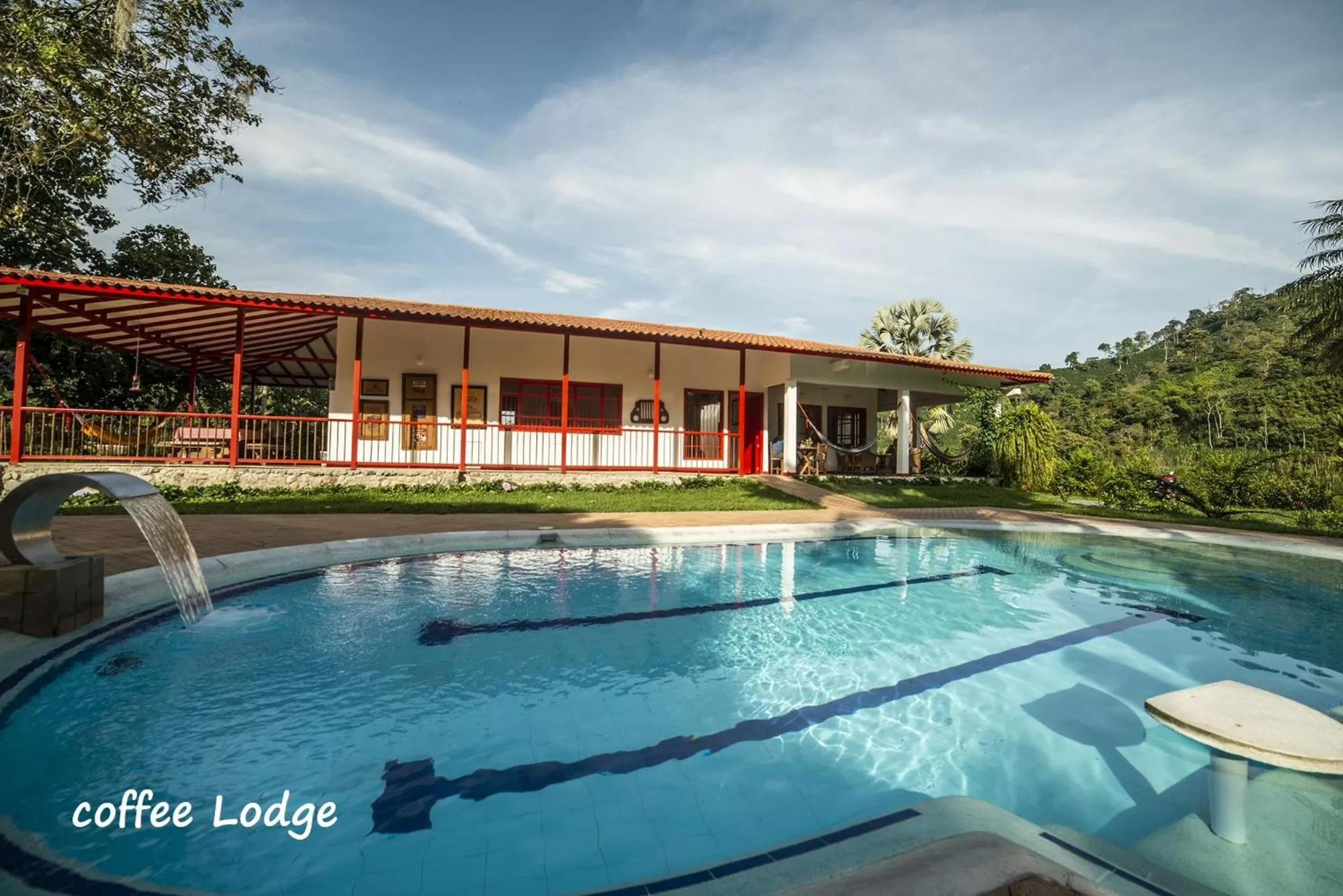 Property building, Swimming Pool in Hacienda Venecia Coffee Farm Hotel