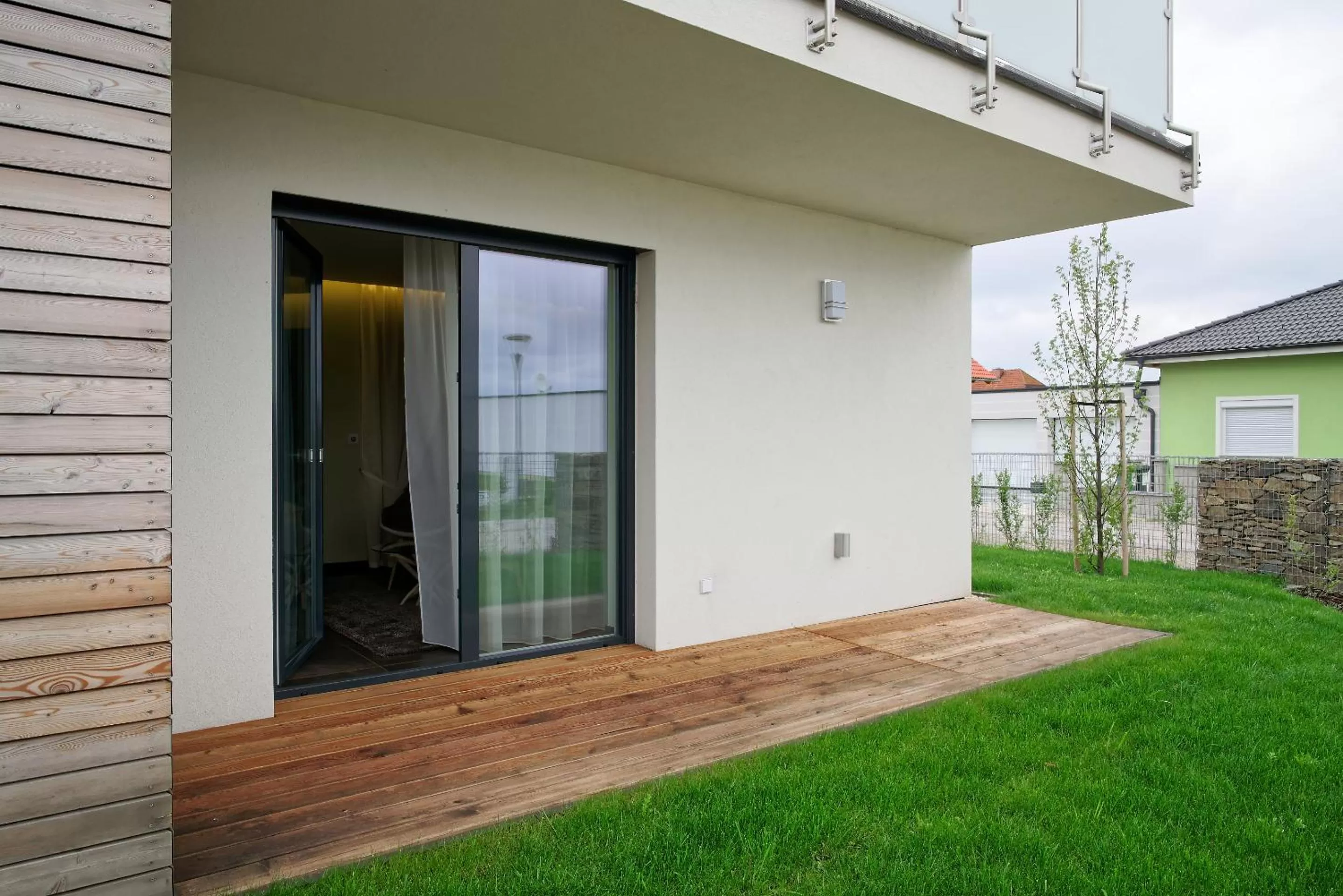 Garden in Pension Laa Natura