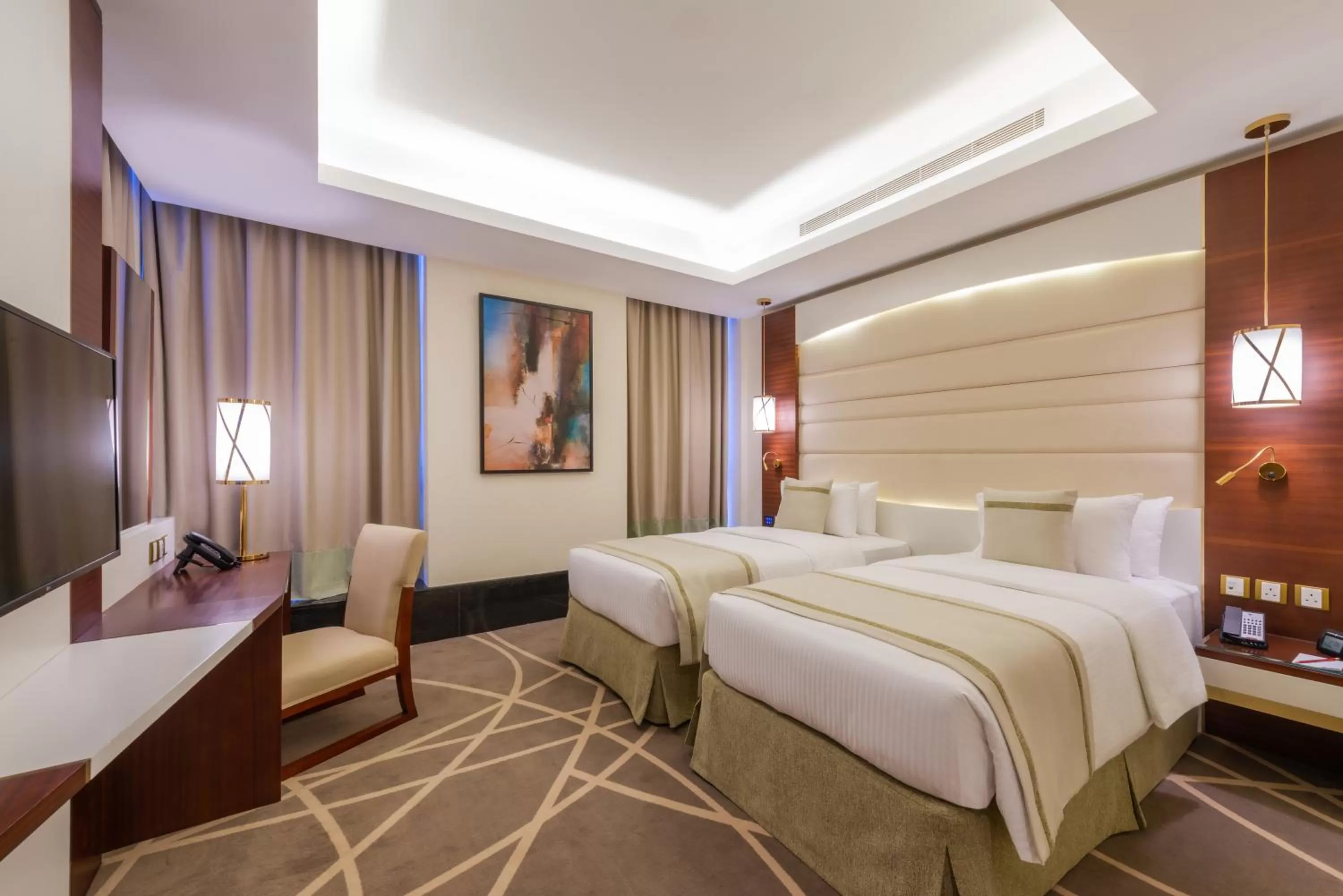 Bed in Blue Diamond Hotel Jeddah