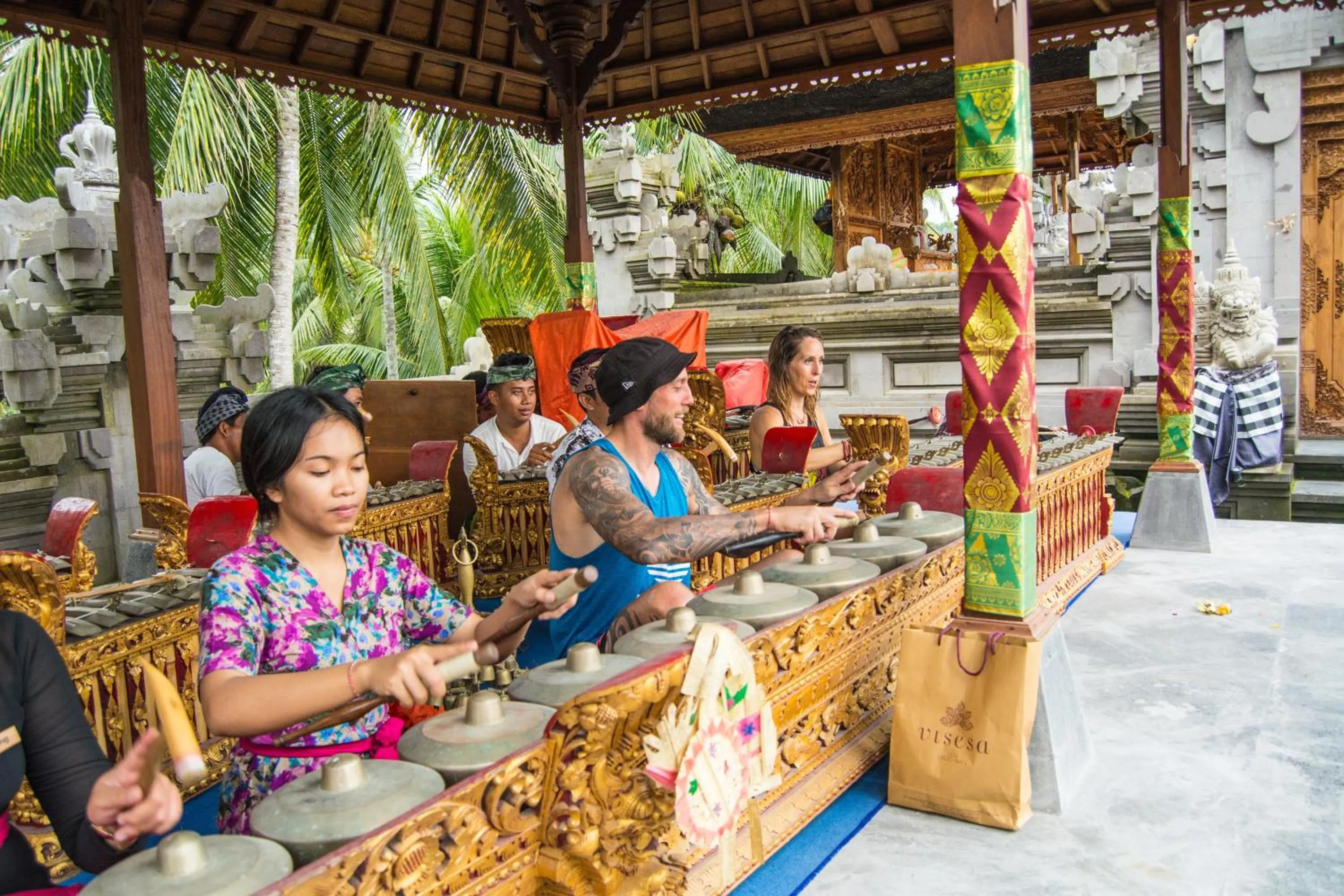 Evening entertainment in Visesa Ubud Resort