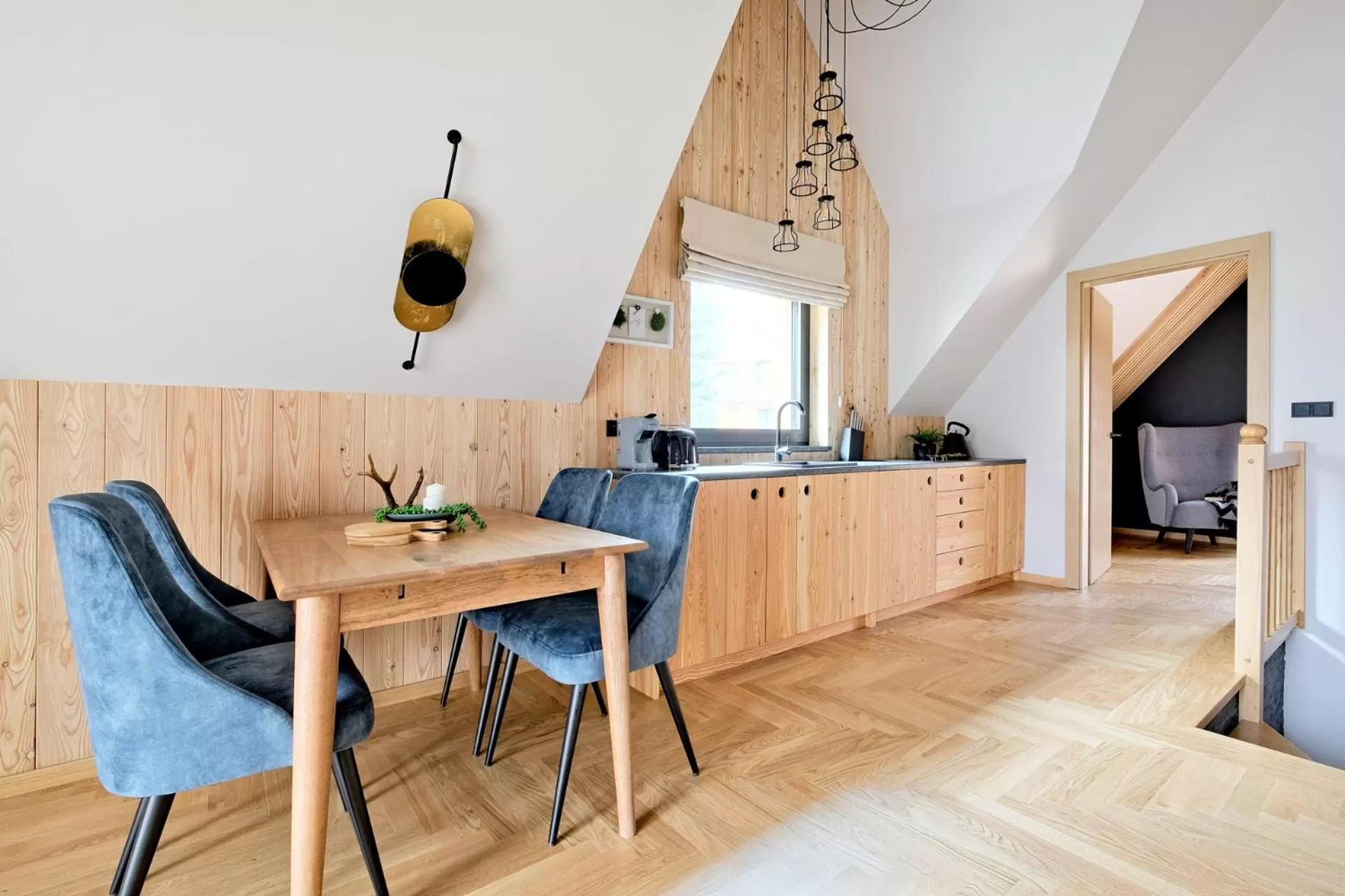 Kitchen or kitchenette in Harda House Friends & Spa