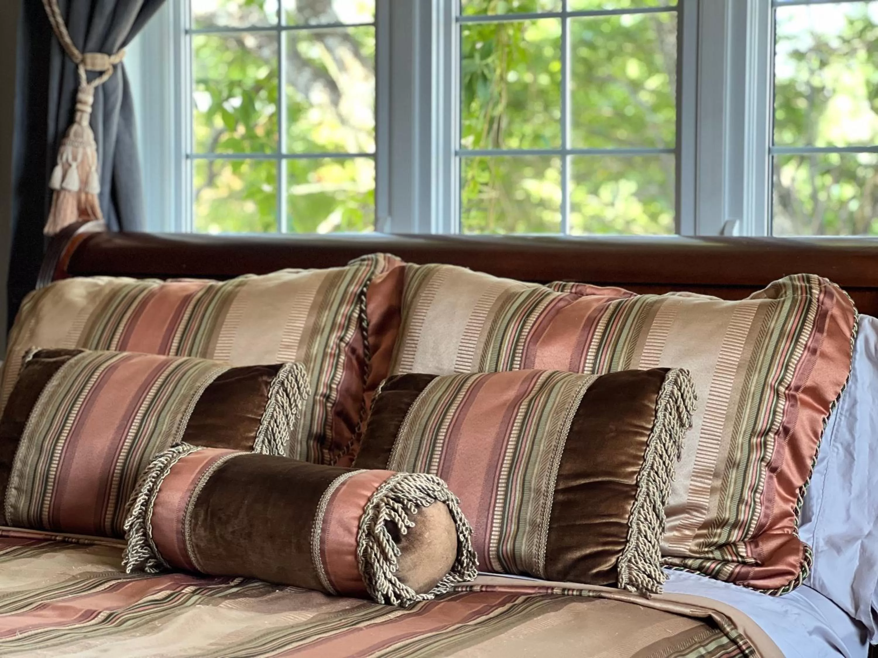 Bed in Gîte du Caméléon