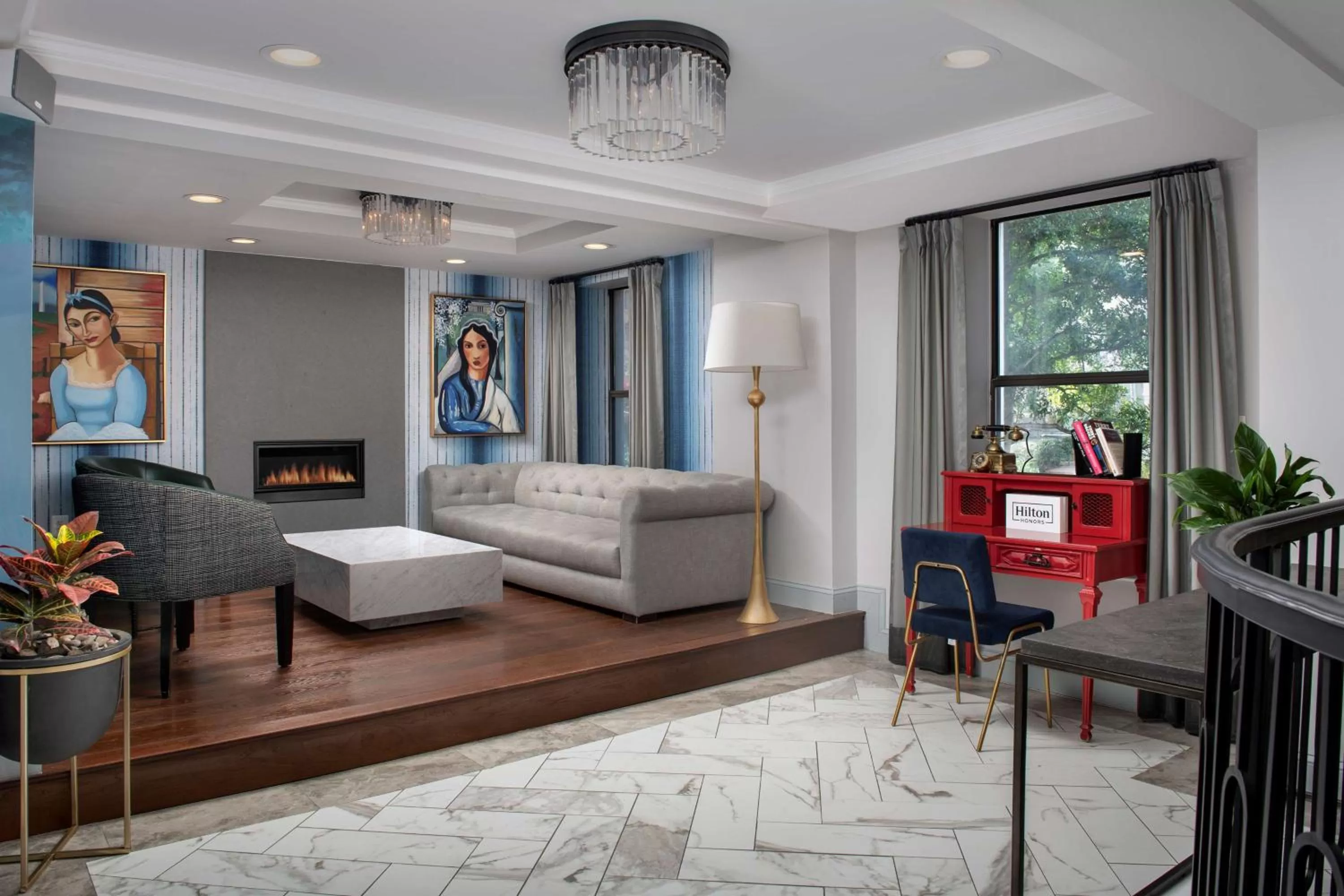 Lobby or reception in West End Washington DC, Tapestry Collection by Hilton