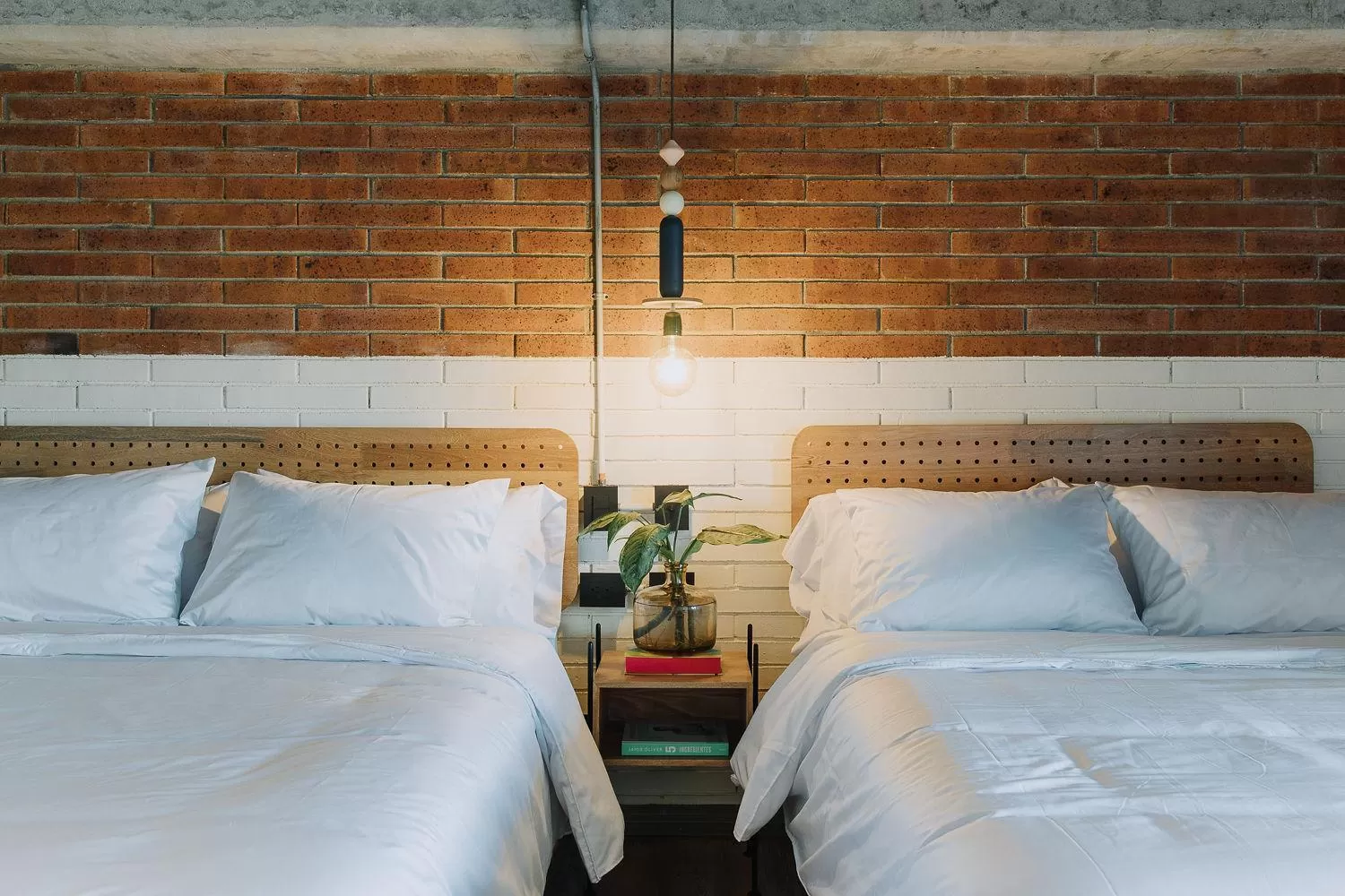 Bed in The Somos Beats Hotel & Rooftop