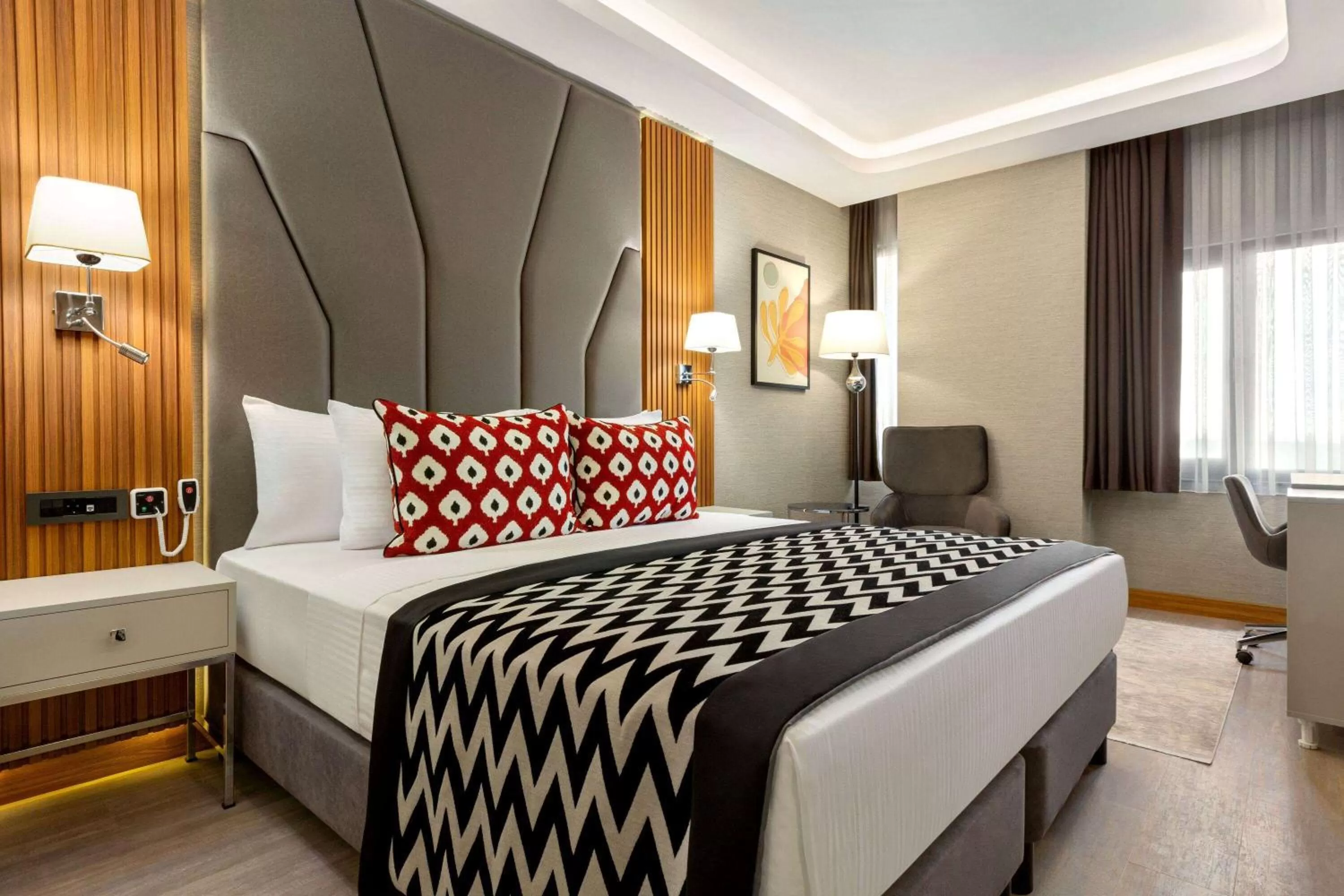 Photo of the whole room, Bed in Ramada Encore by Wyndham Istanbul Sisli