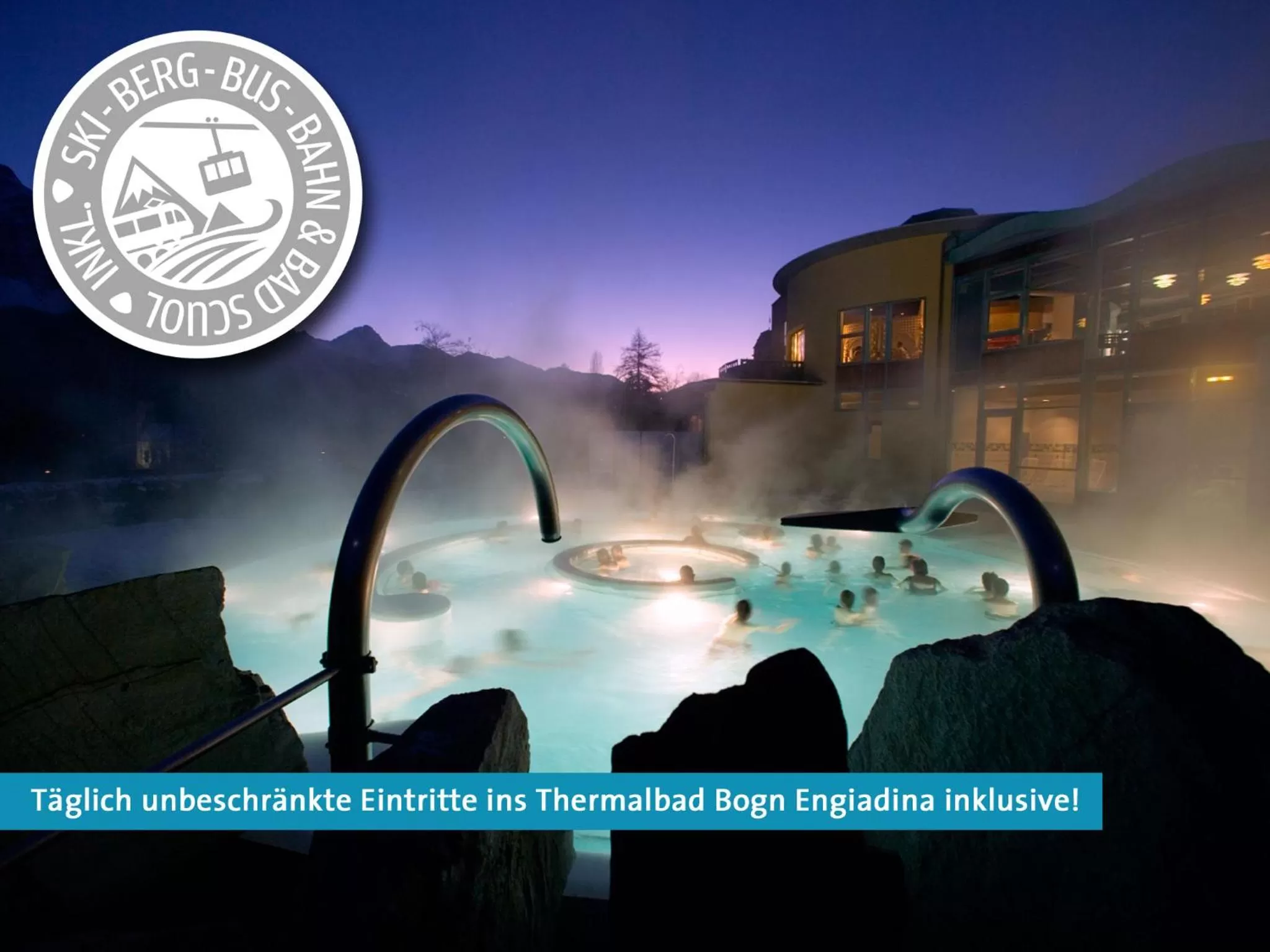 Swimming pool in Hotel Belvedere Scuol