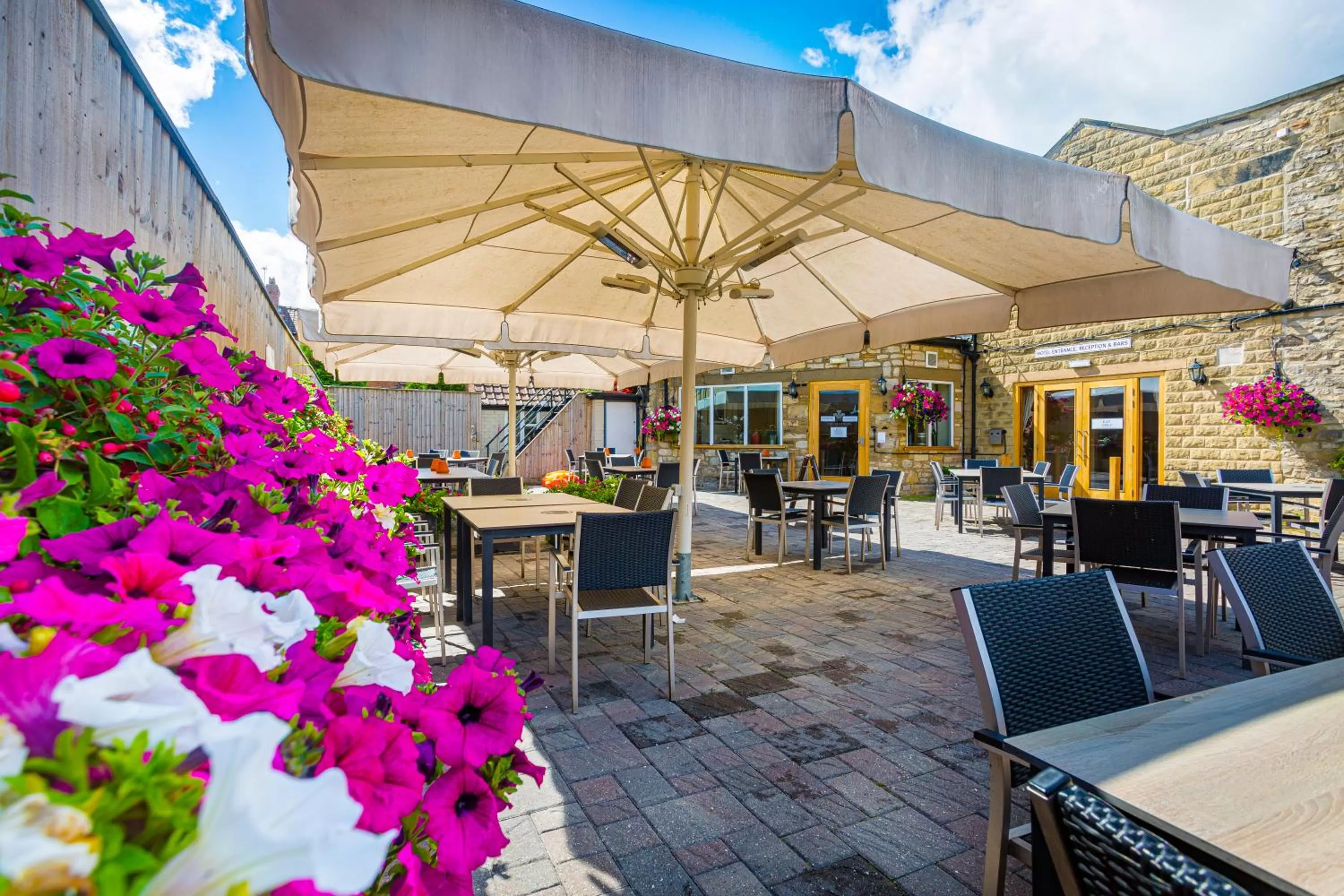 Balcony/Terrace in The Feathers Hotel, Helmsley, North Yorkshire - The Coaching Inn Group
