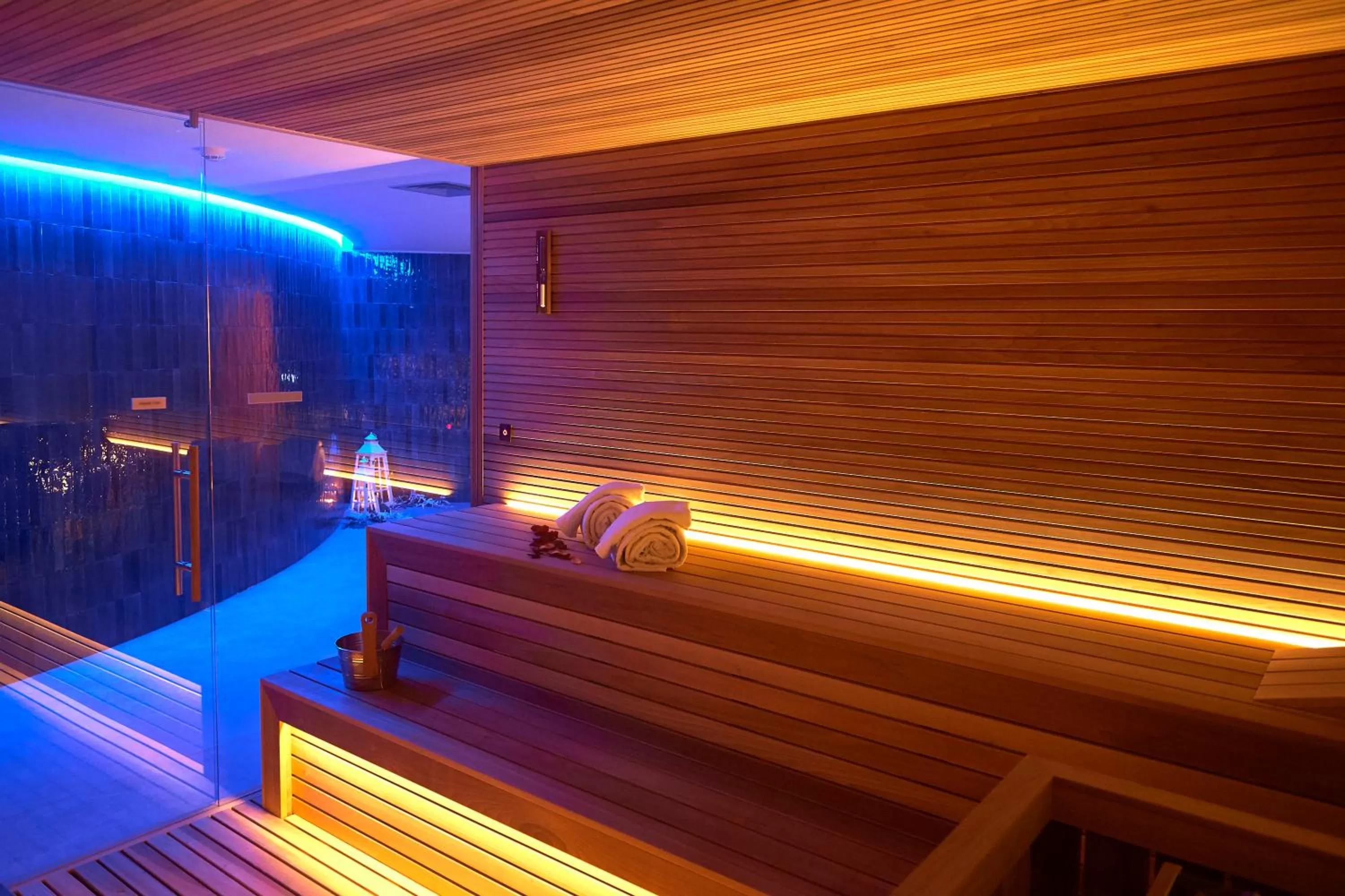 Sauna in Resort La Battigia Beach & Spa