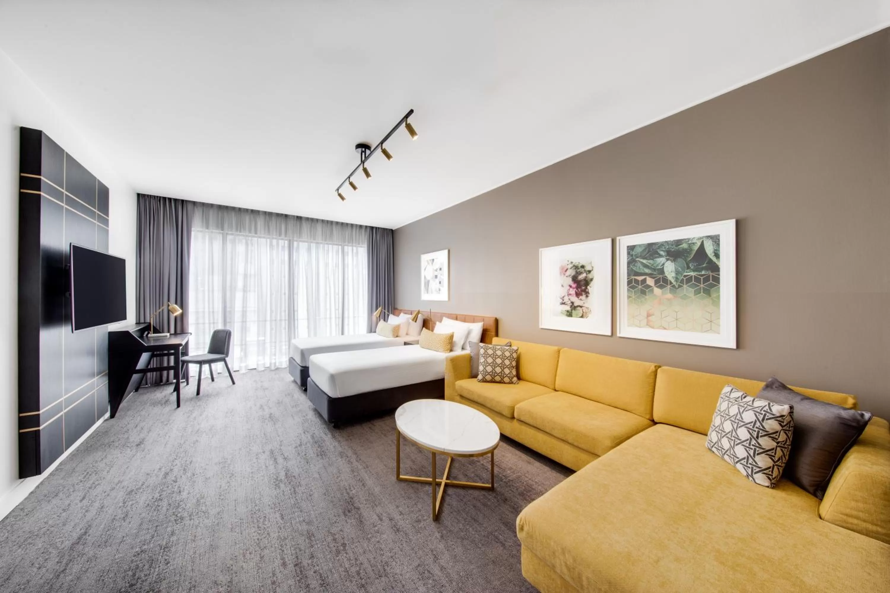 Living room, Bed in Vibe Hotel Sydney