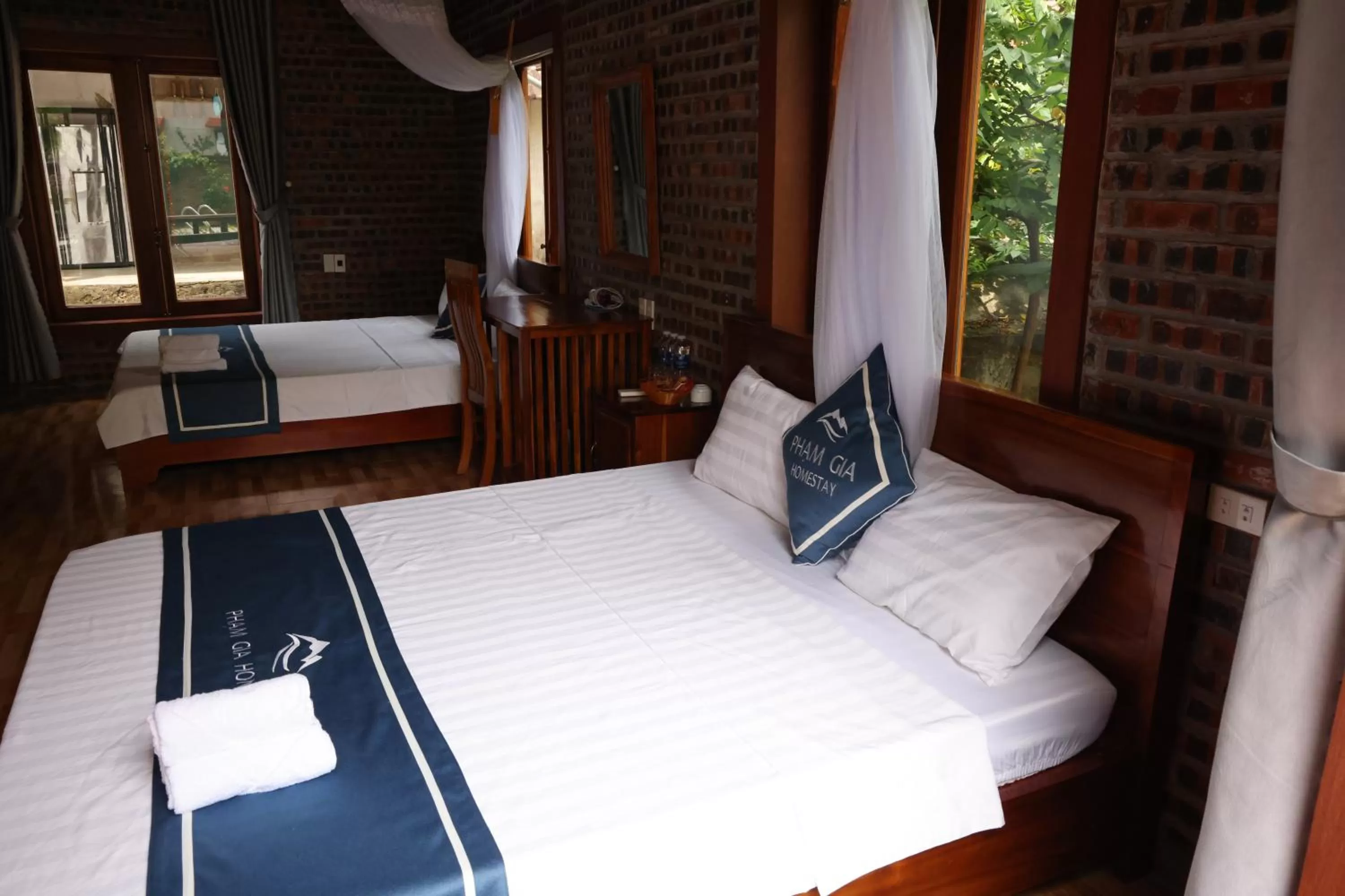 Bed in Phạm Gia Homestay Ecogarden