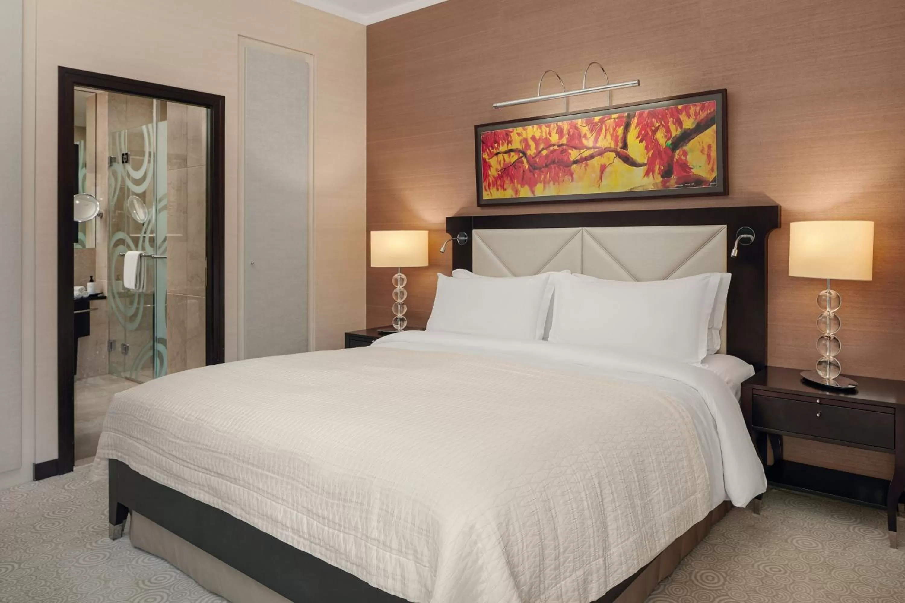 Bedroom, Bed in Grand Hotel River Park, a Luxury Collection Hotel, Bratislava