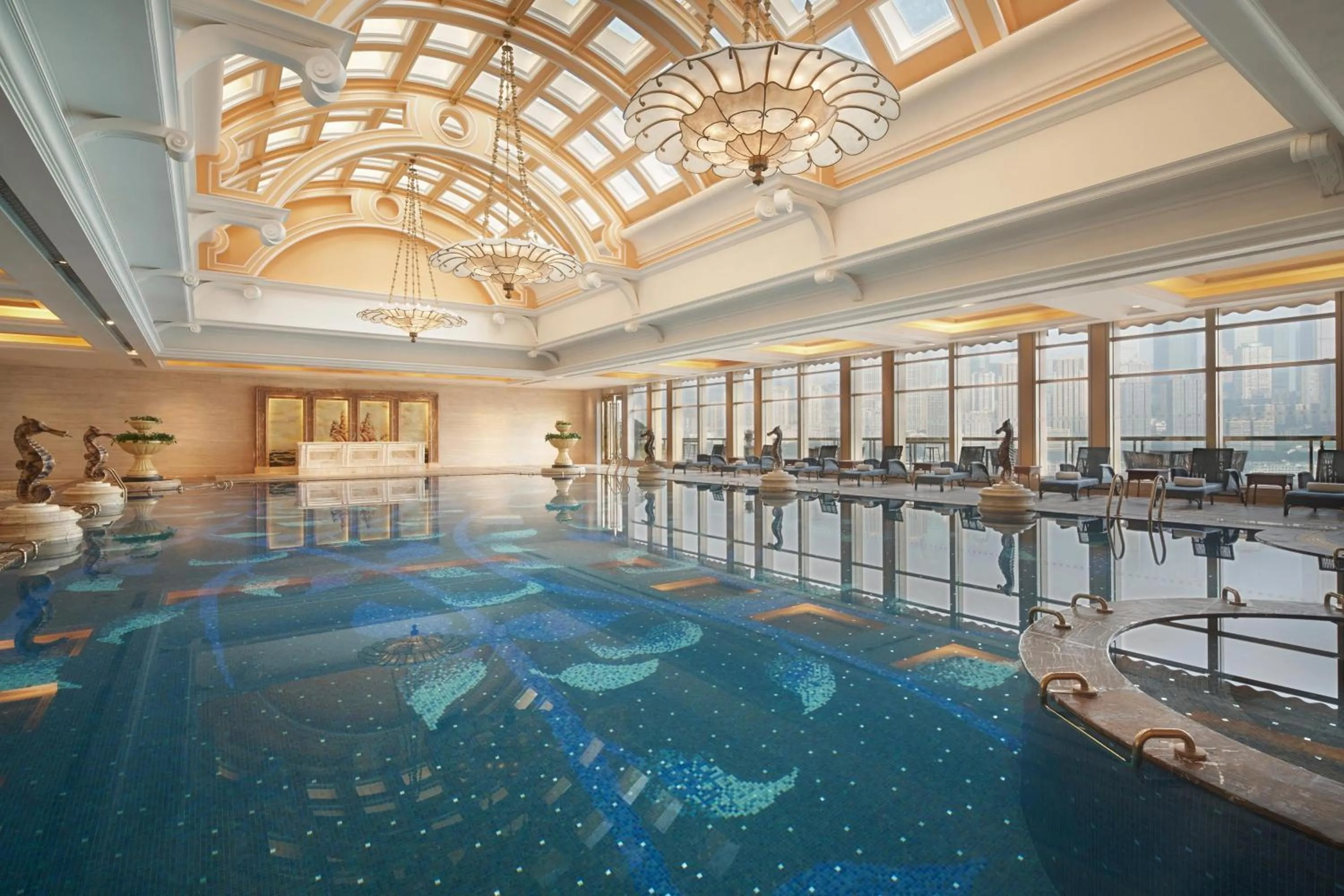 Swimming pool in Sheraton Chongqing Hotel