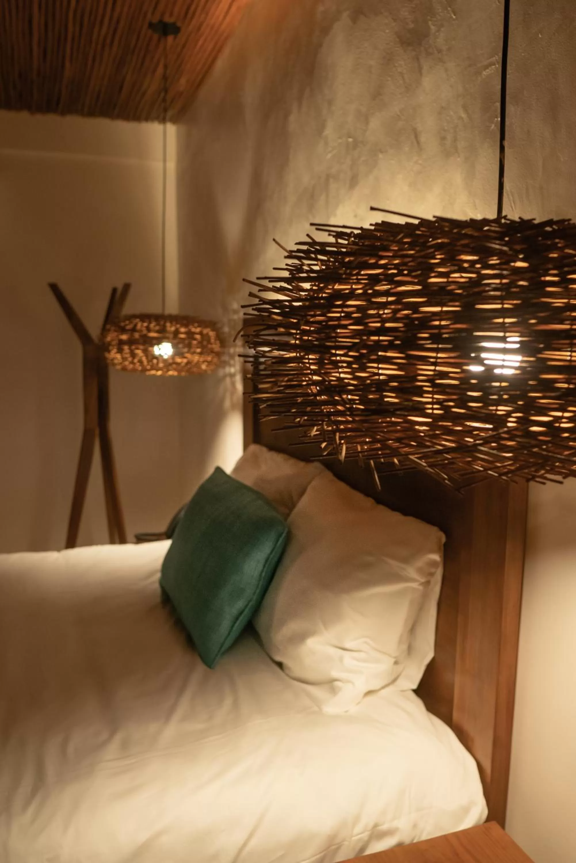 Bed in Puerta del Cielo Hotel Origen