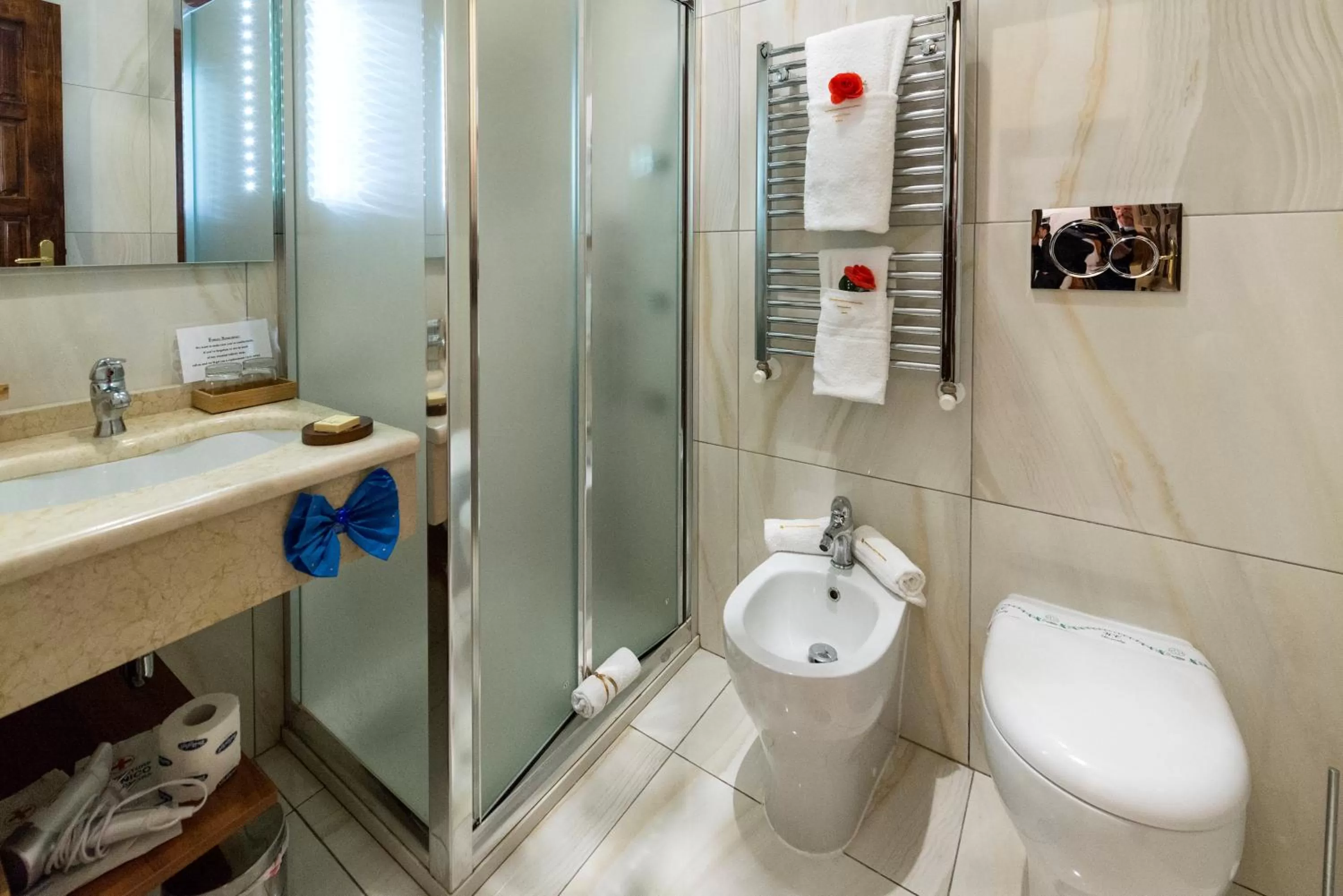 Shower in B&B Roma Royal Residence