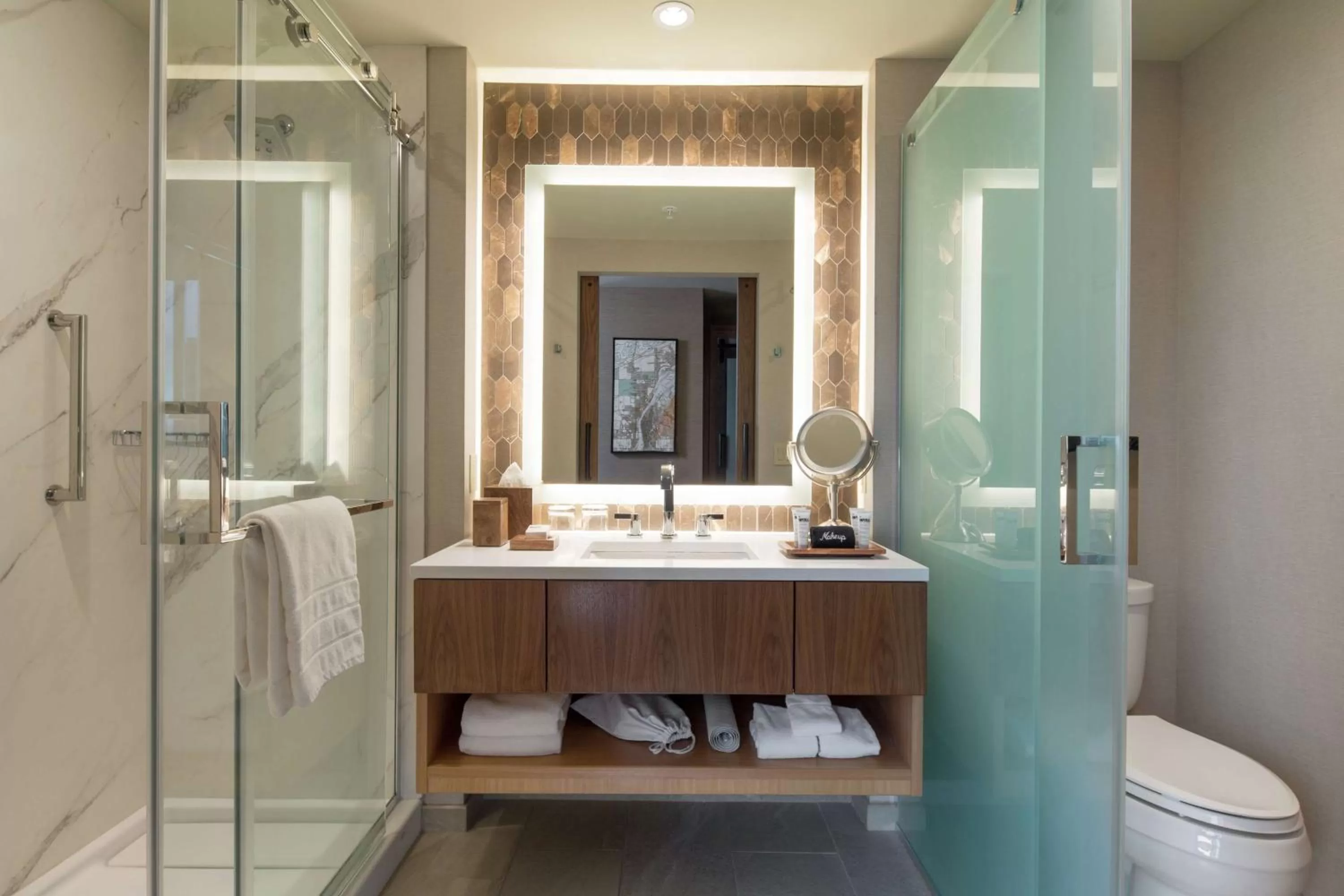 Bathroom in The Porter Portland, Curio Collection By Hilton
