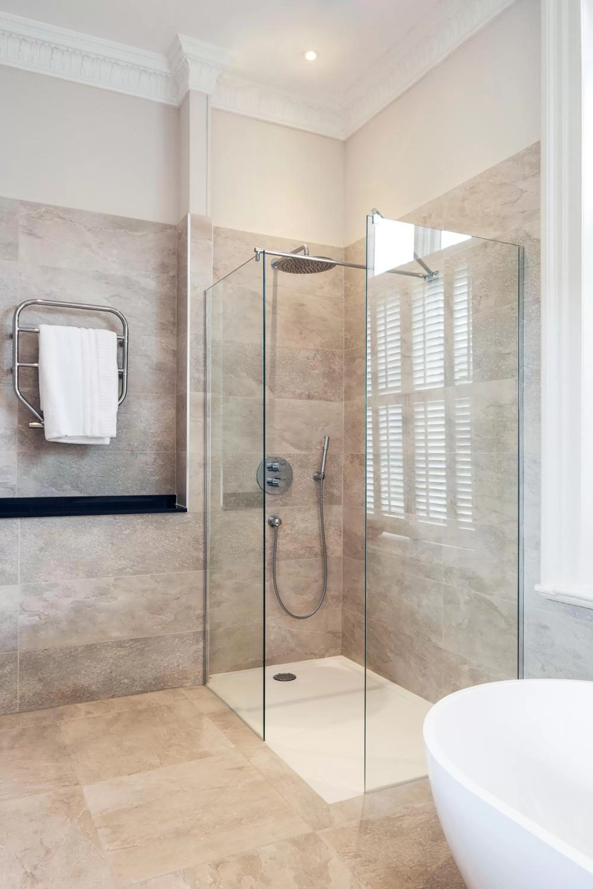 Shower in Albrighton Hall Hotel and Spa, a member of Radisson Individuals
