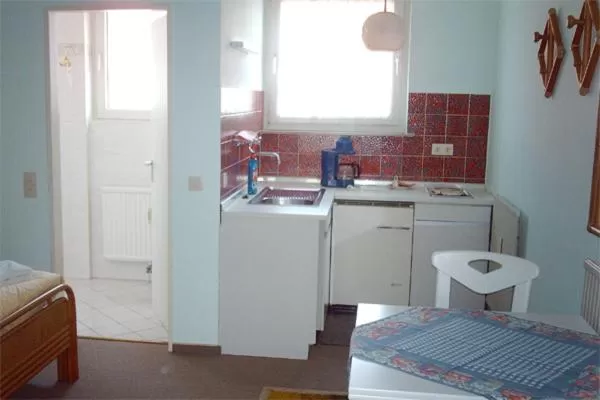 Kitchen or kitchenette in Akzent Hotel Gut Höing