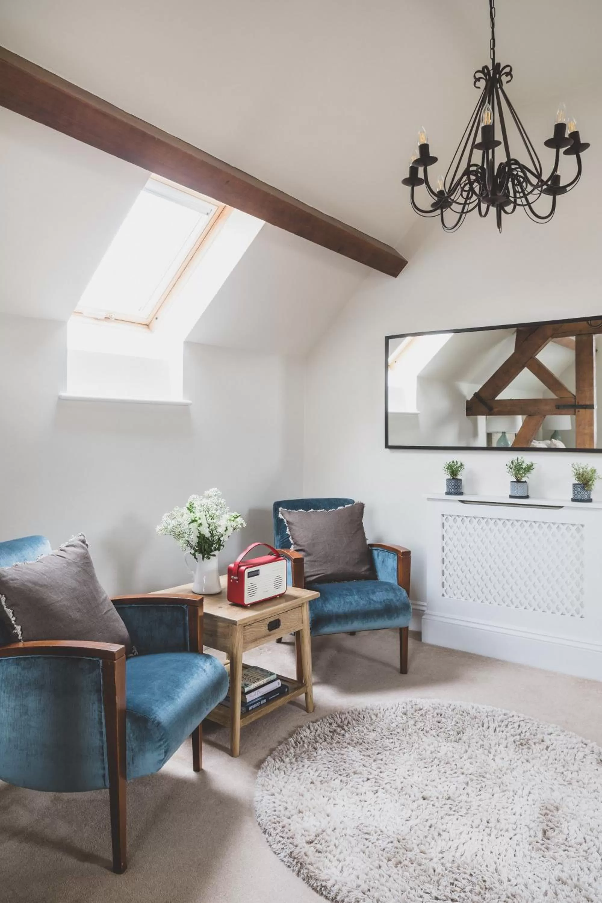 Seating area in The Clive Arms