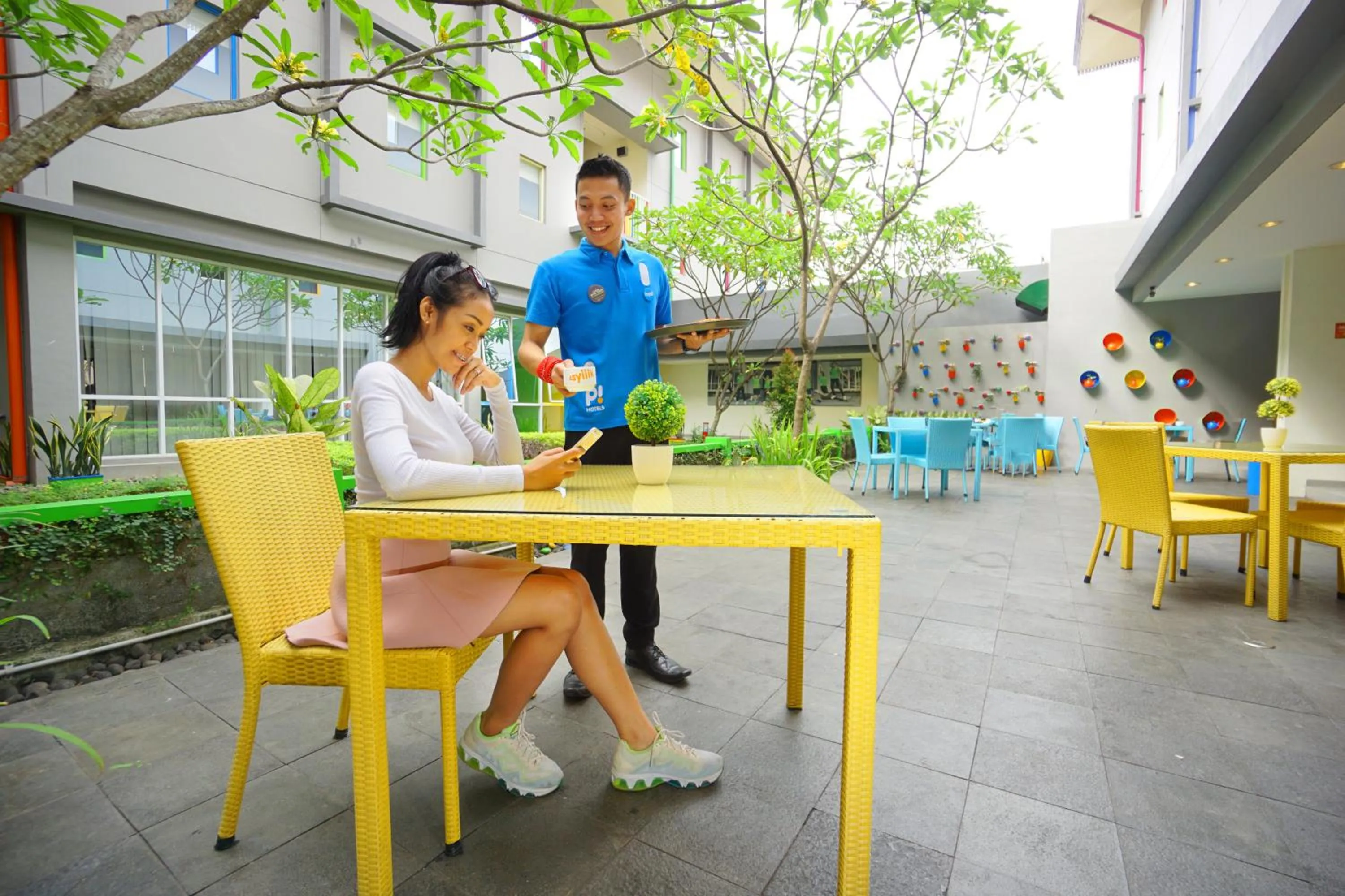 Garden in POP! Hotel Sangaji Yogyakarta