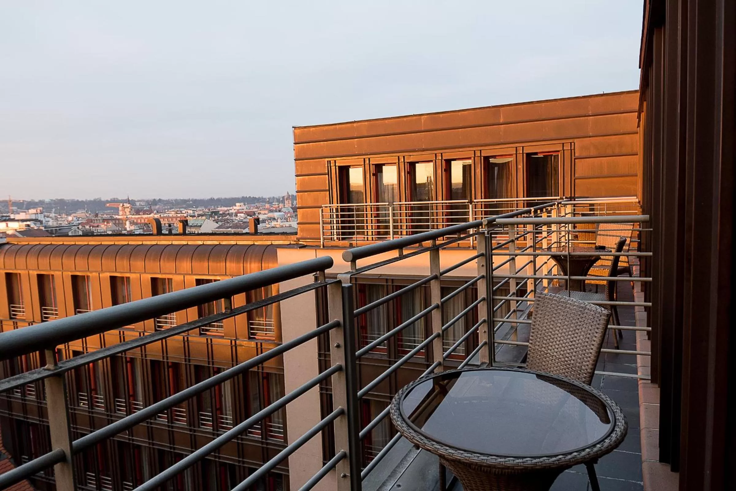 Balcony/Terrace in Majestic Plaza Hotel Prague