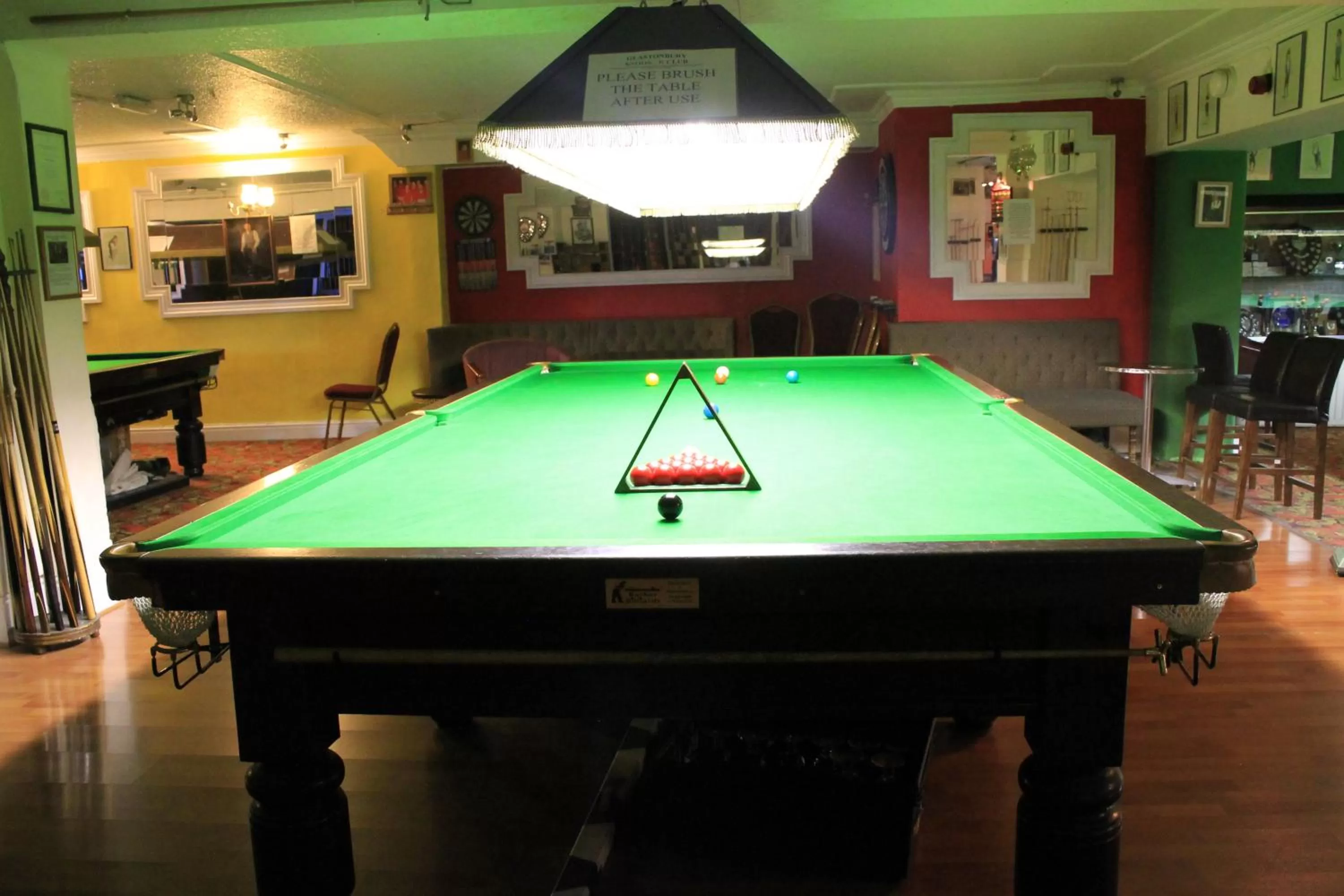 Billiard in Glastonbury Hotel