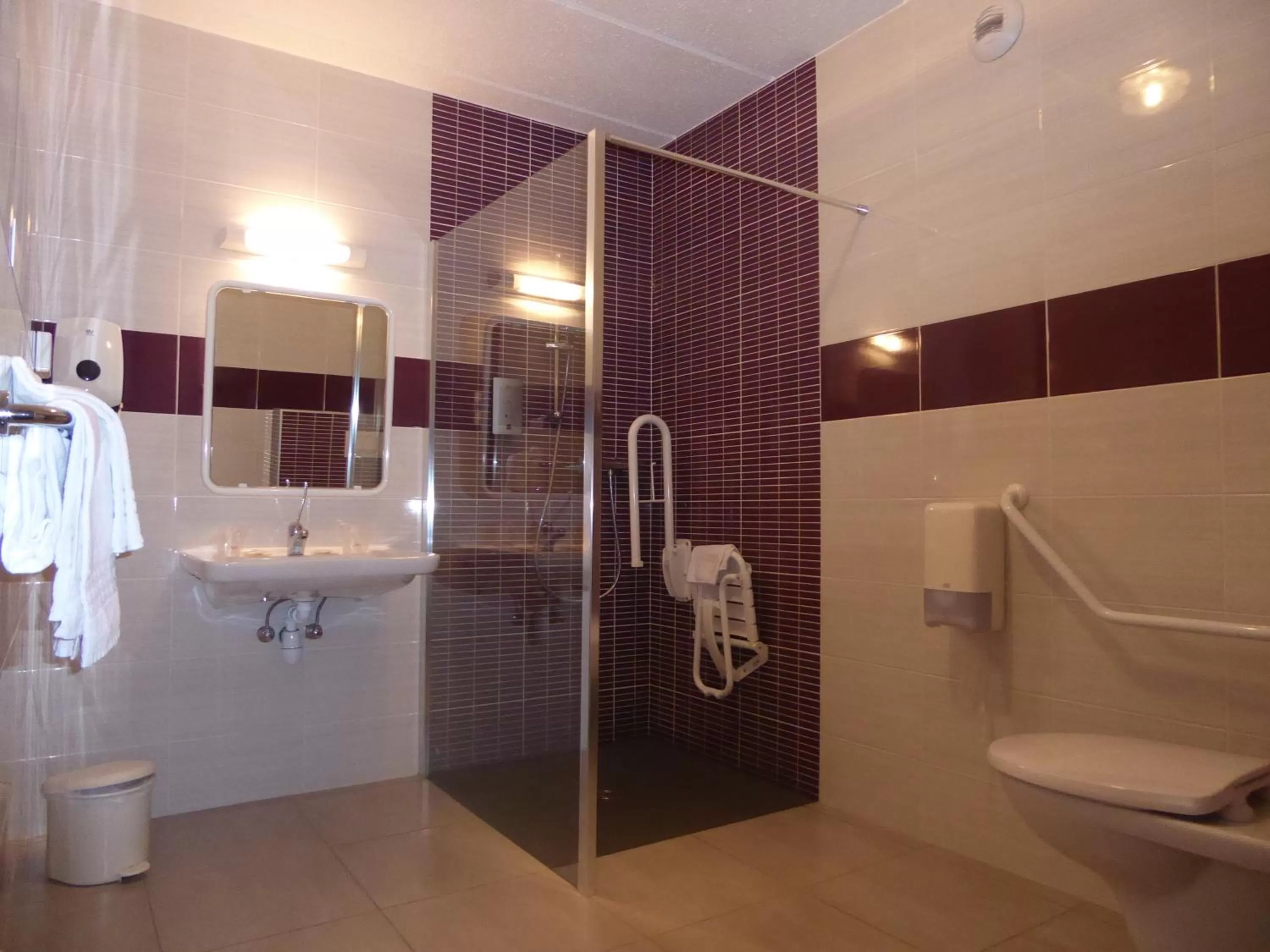 Bathroom in Hôtel Aster Restaurant Aux Arcades