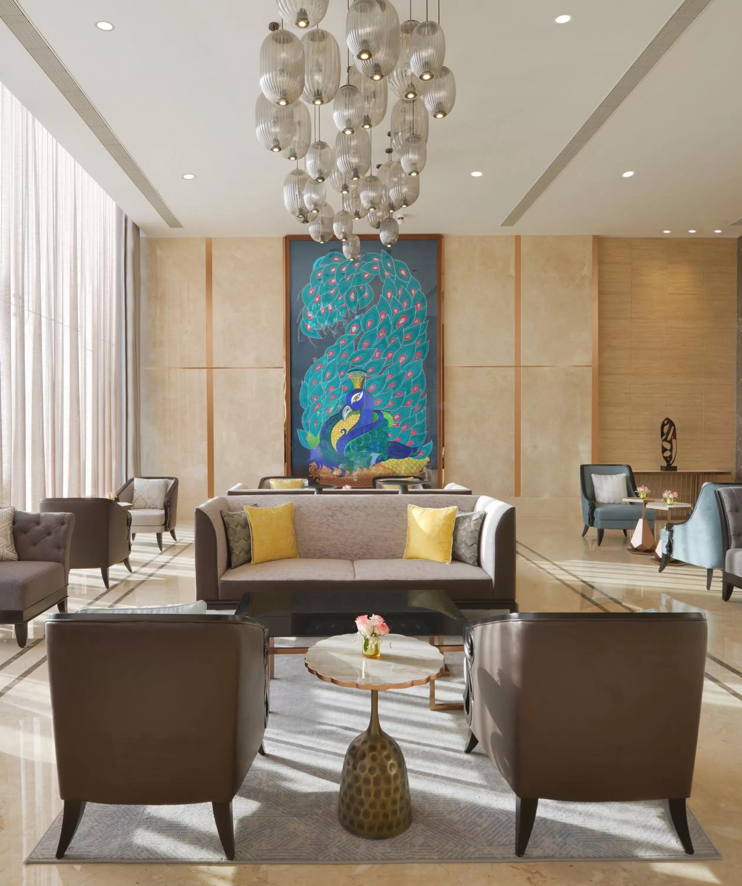 Lobby or reception in Taj Skyline Ahmedabad