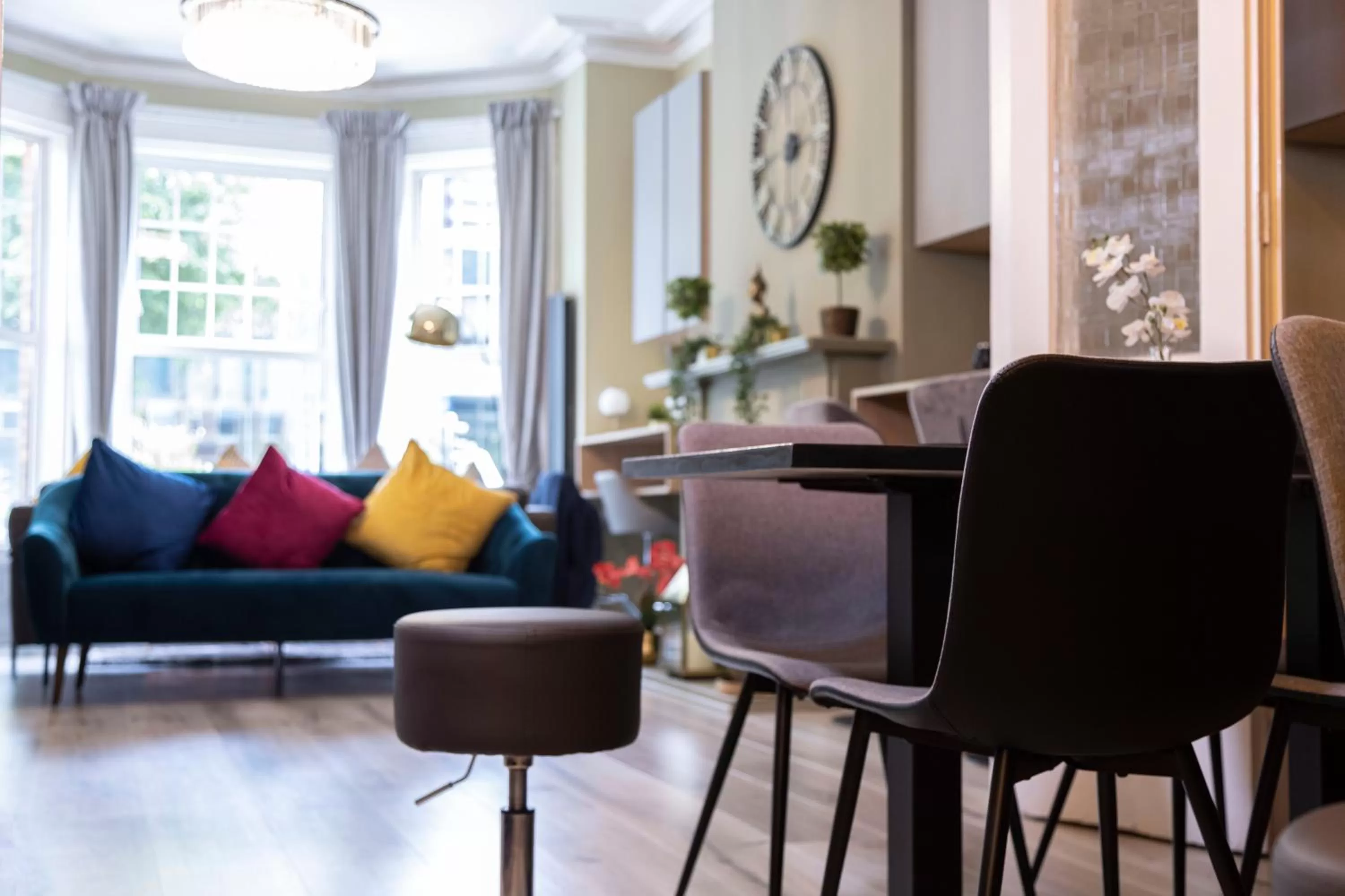 Seating area in Number 11 by the Warren Collection
