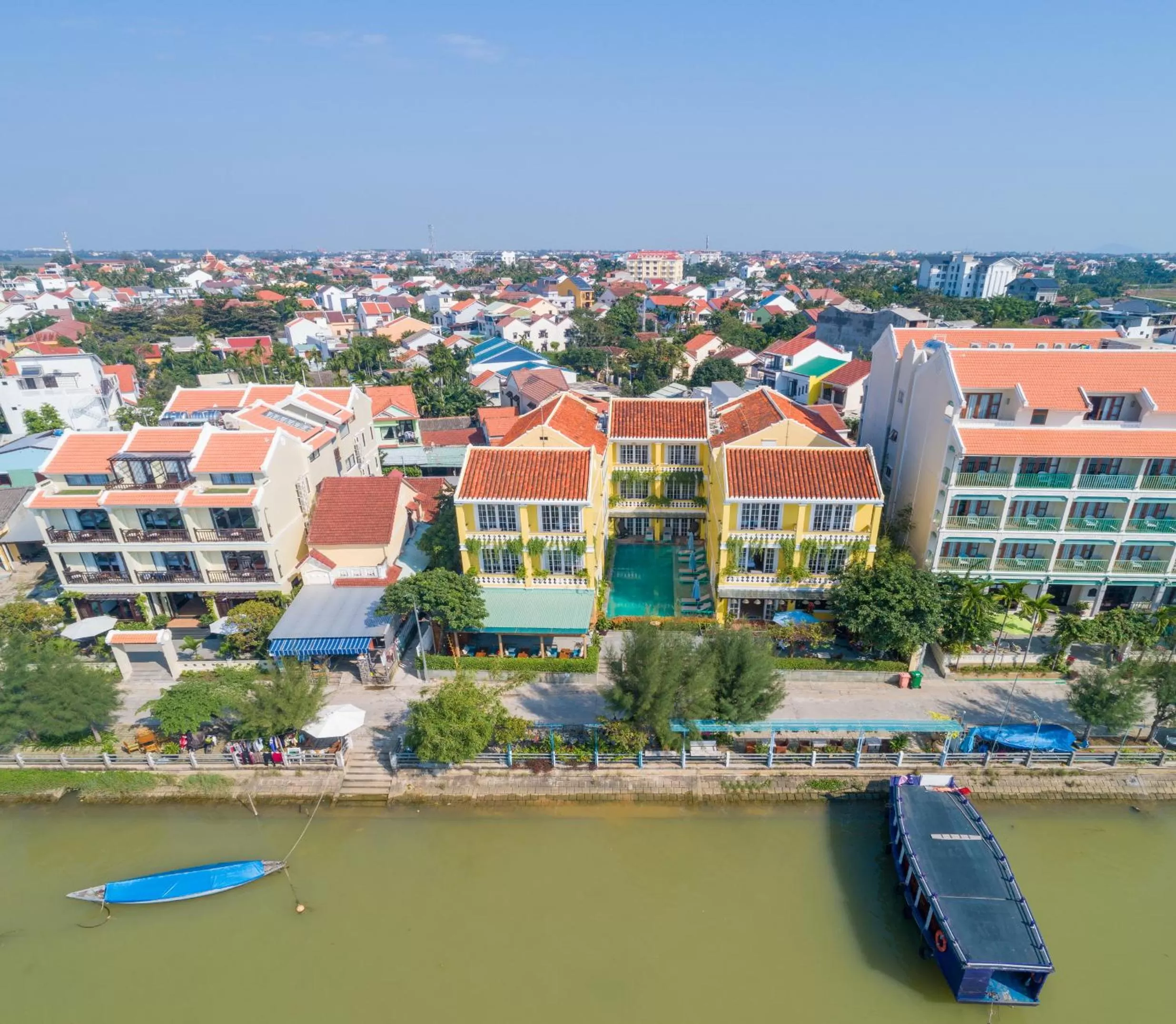 City view in TRIPLE Riverside Villa Hotel HoiAn