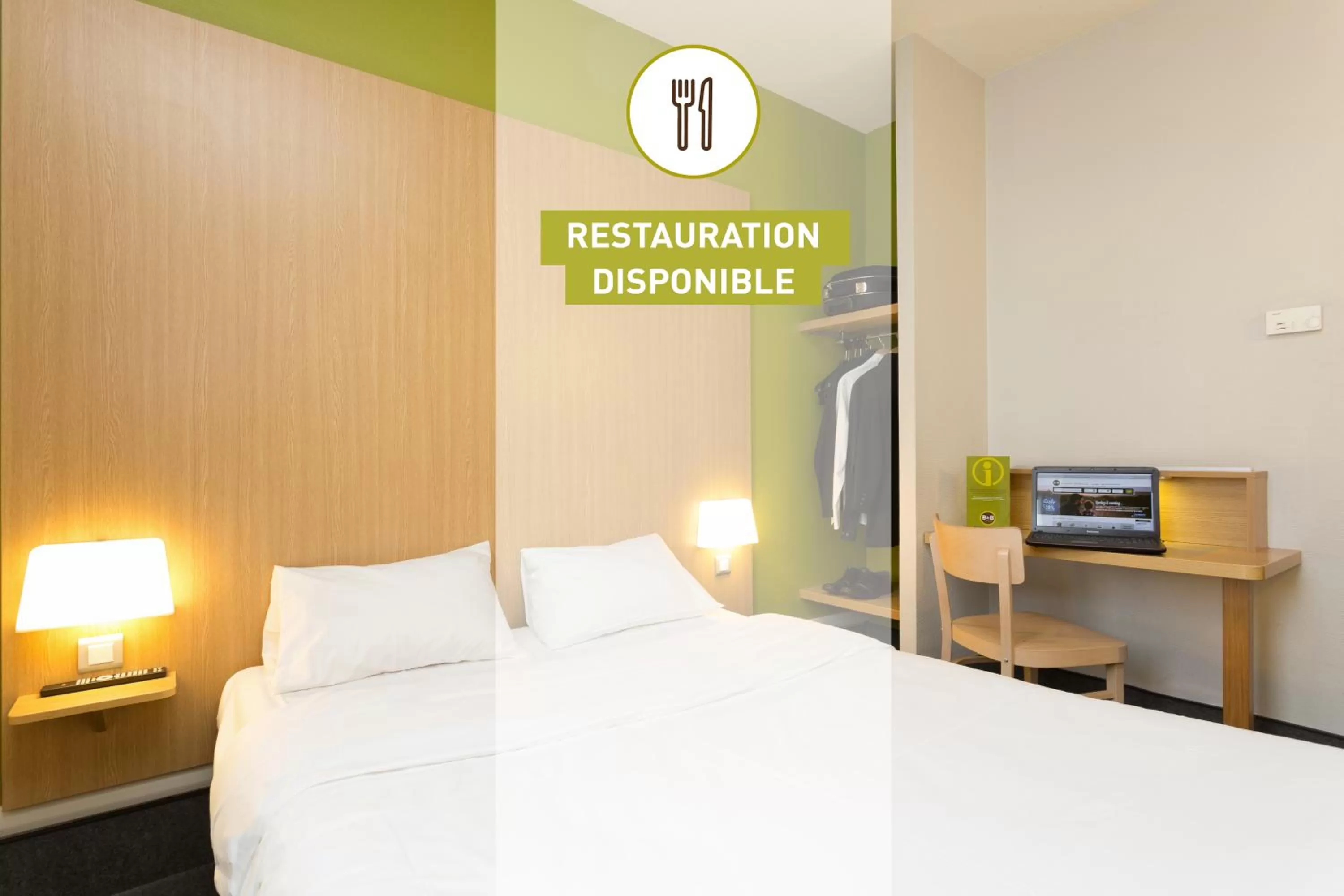 Food and drinks, Bed in B&B HOTEL Cholet Sud