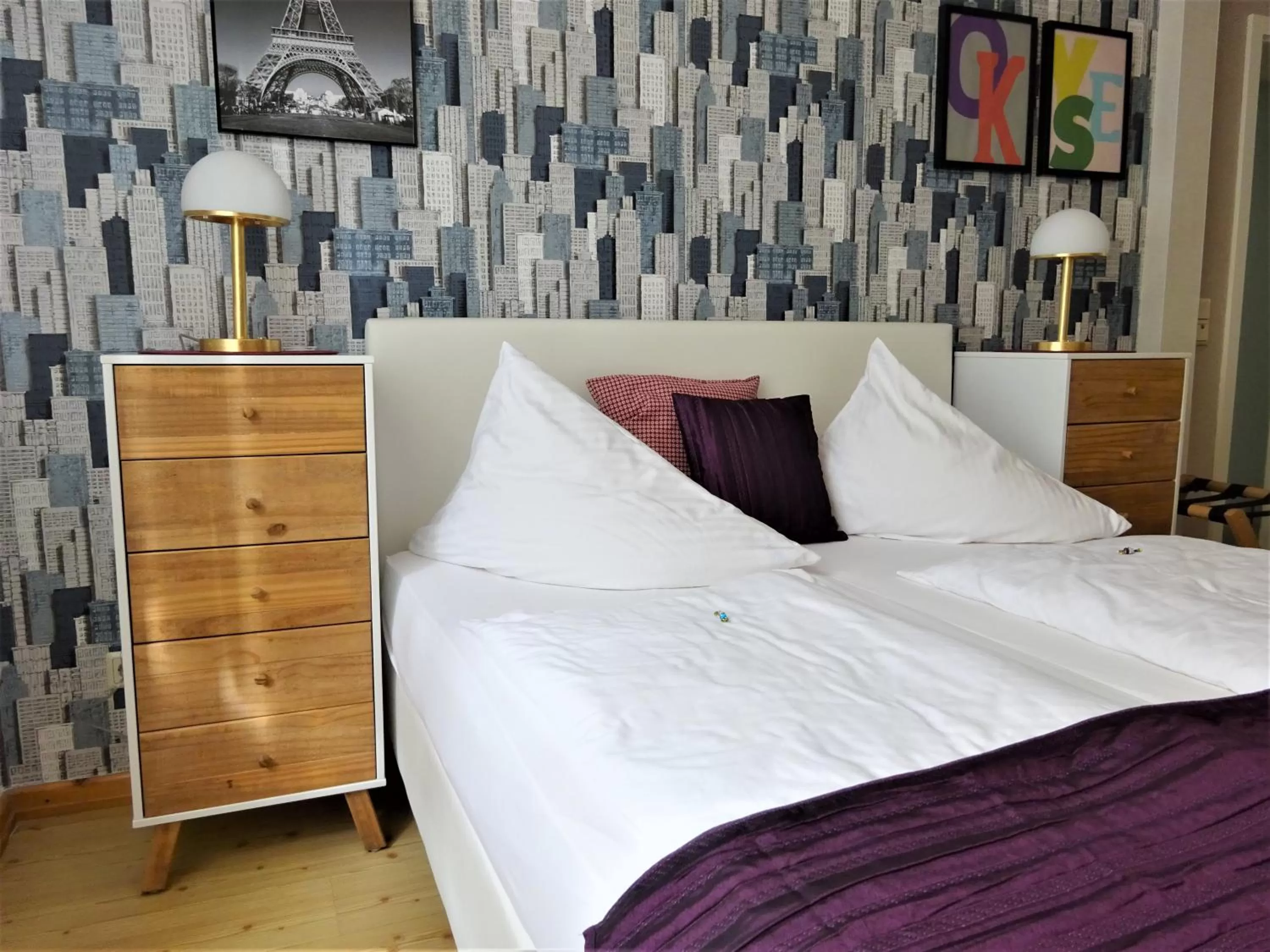 Bed in Pension Zur Fährbrücke