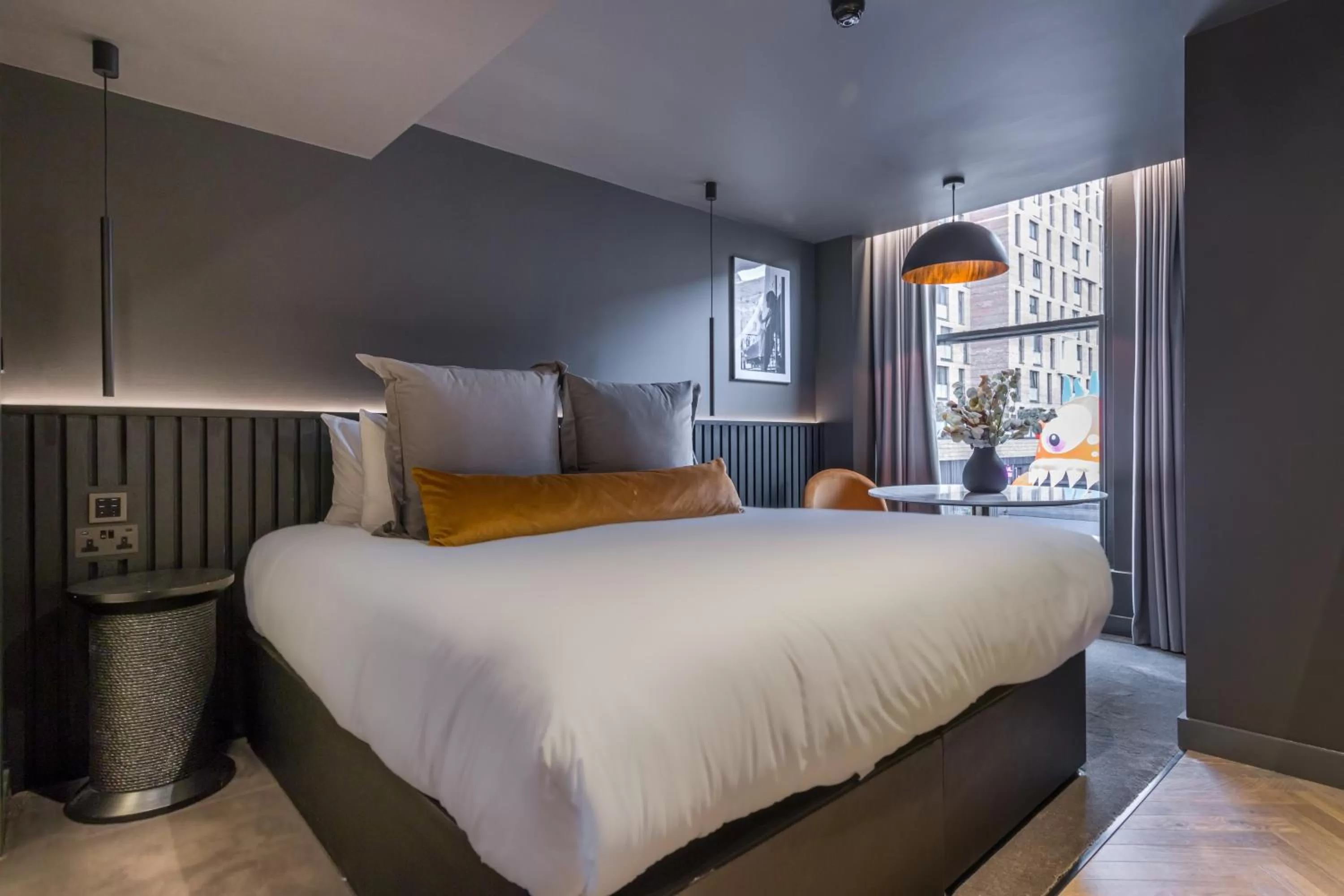 Bed in Velvet Hotel Manchester, WorldHotels Crafted