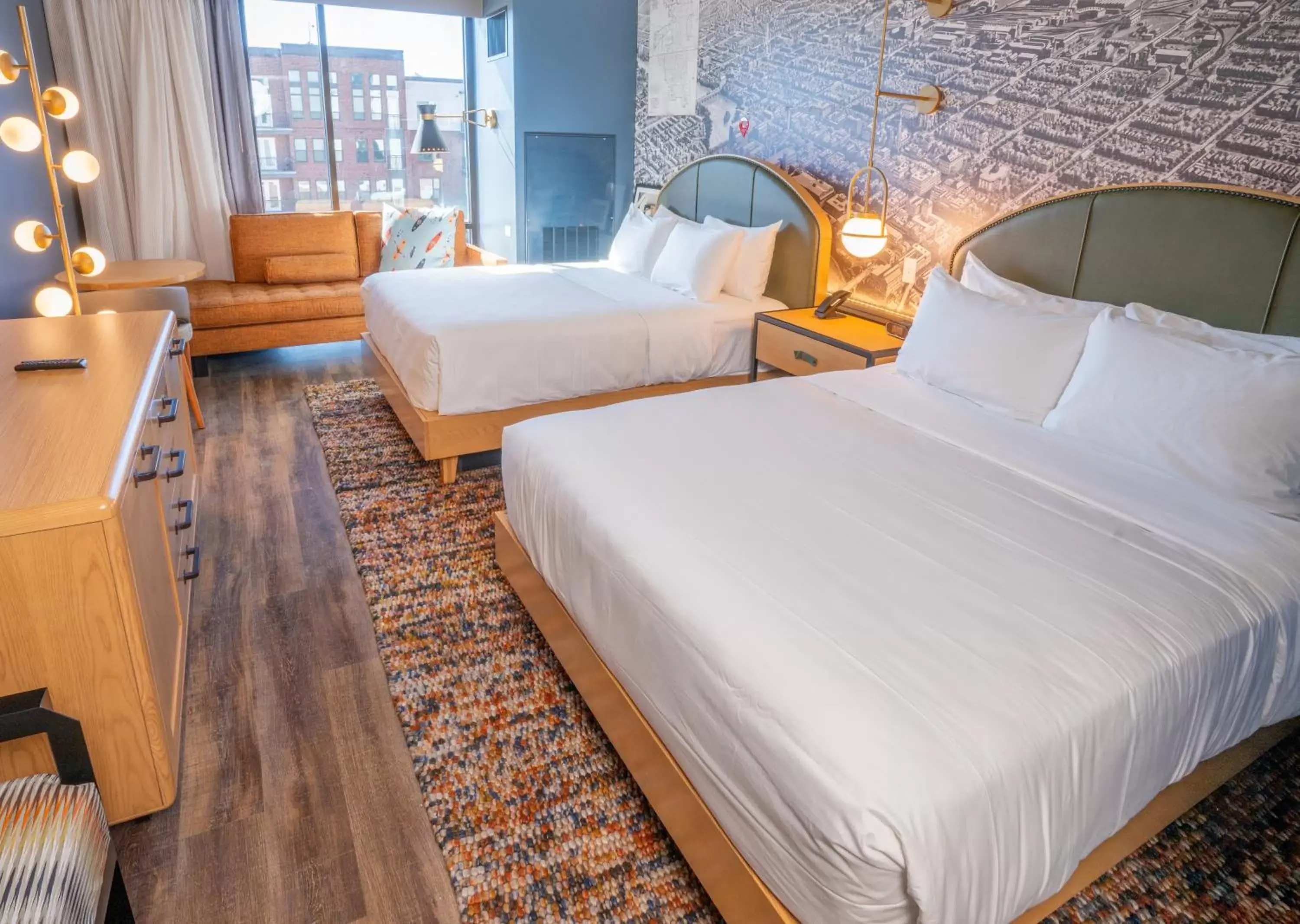 Standard Queen Room with Two Queen Beds in Hotel Indigo - Columbus at Riverfront Place by IHG Standard Queen Room with Two Queen Beds in Hotel Indigo - Columbus at Riverfront Place by IHG