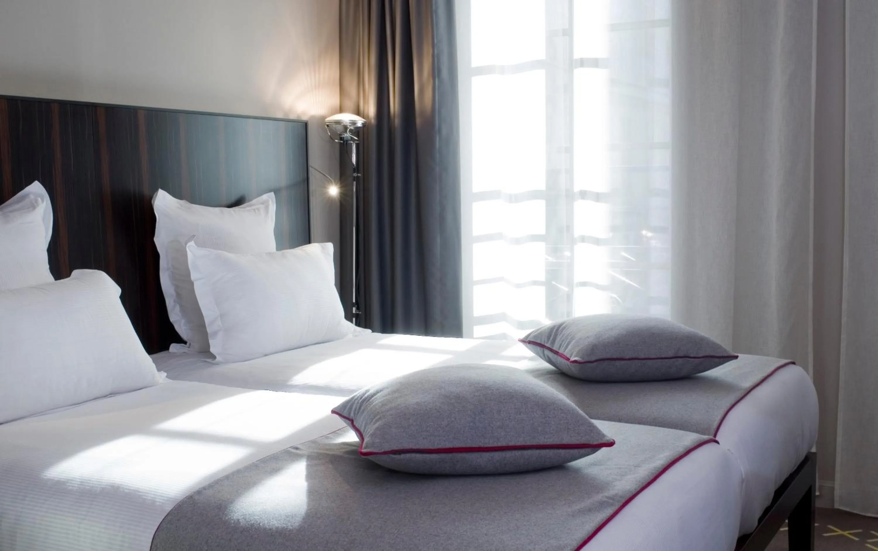 Bed in Hotel Saint Dominique