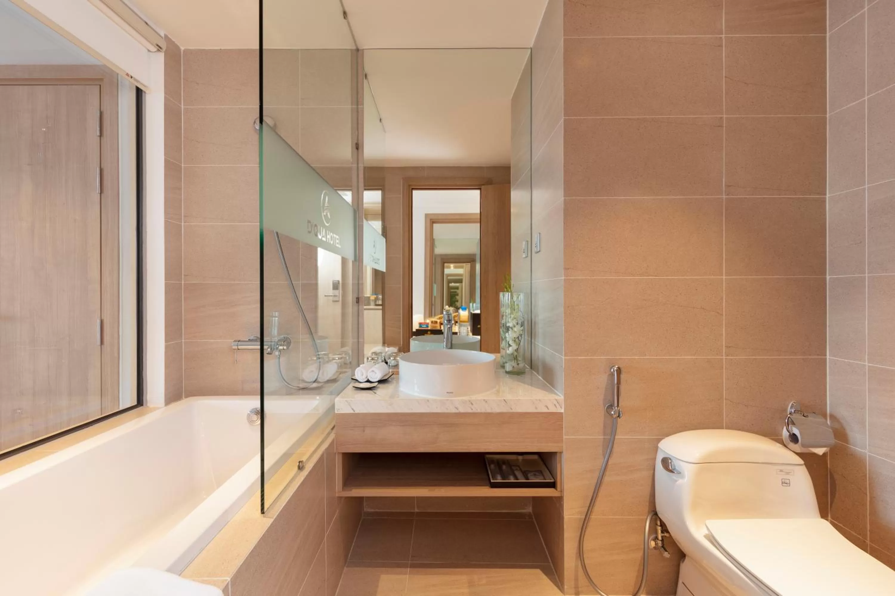 Bathroom in DQua Hotel