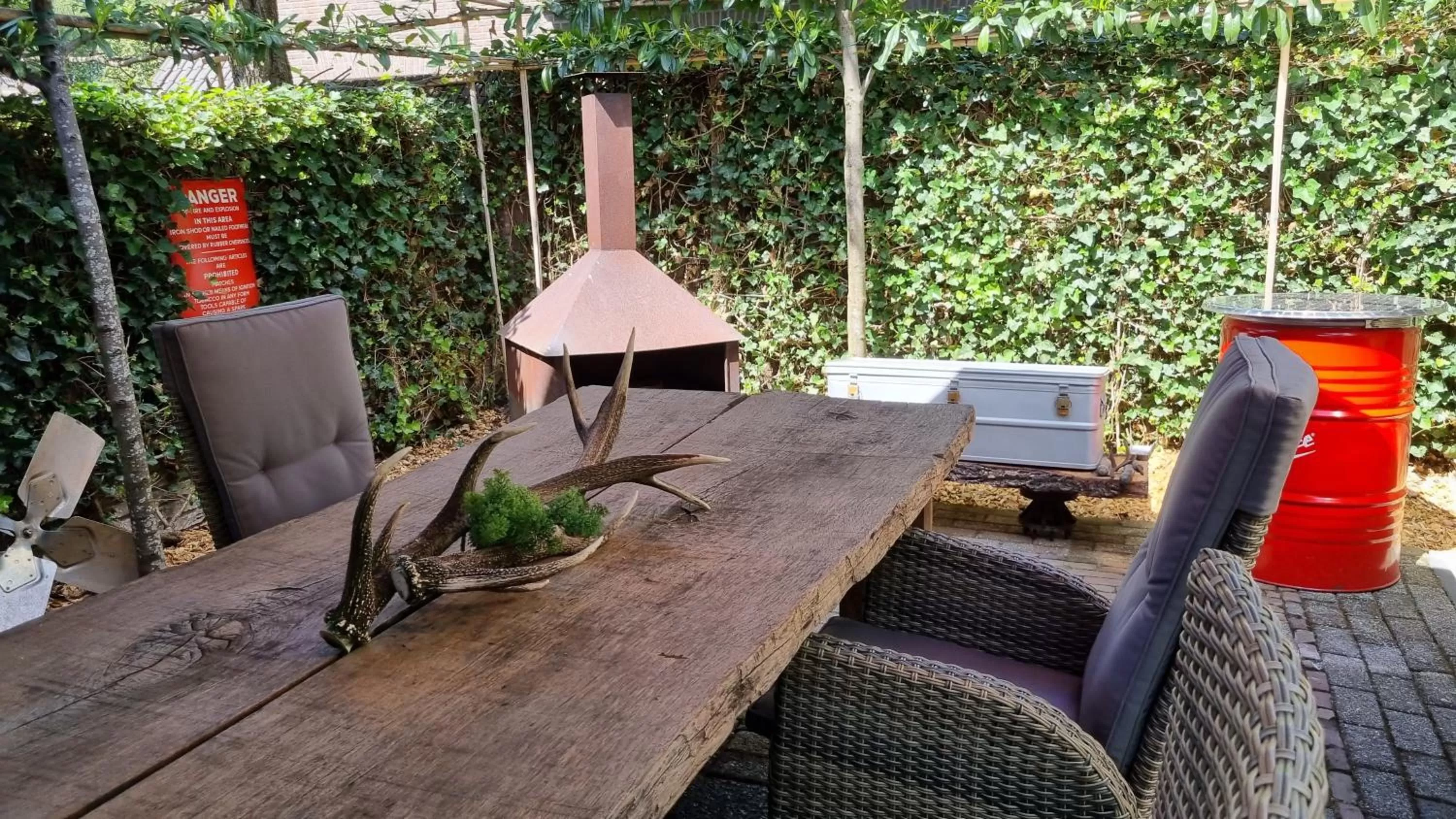 Patio in AirstreamNB