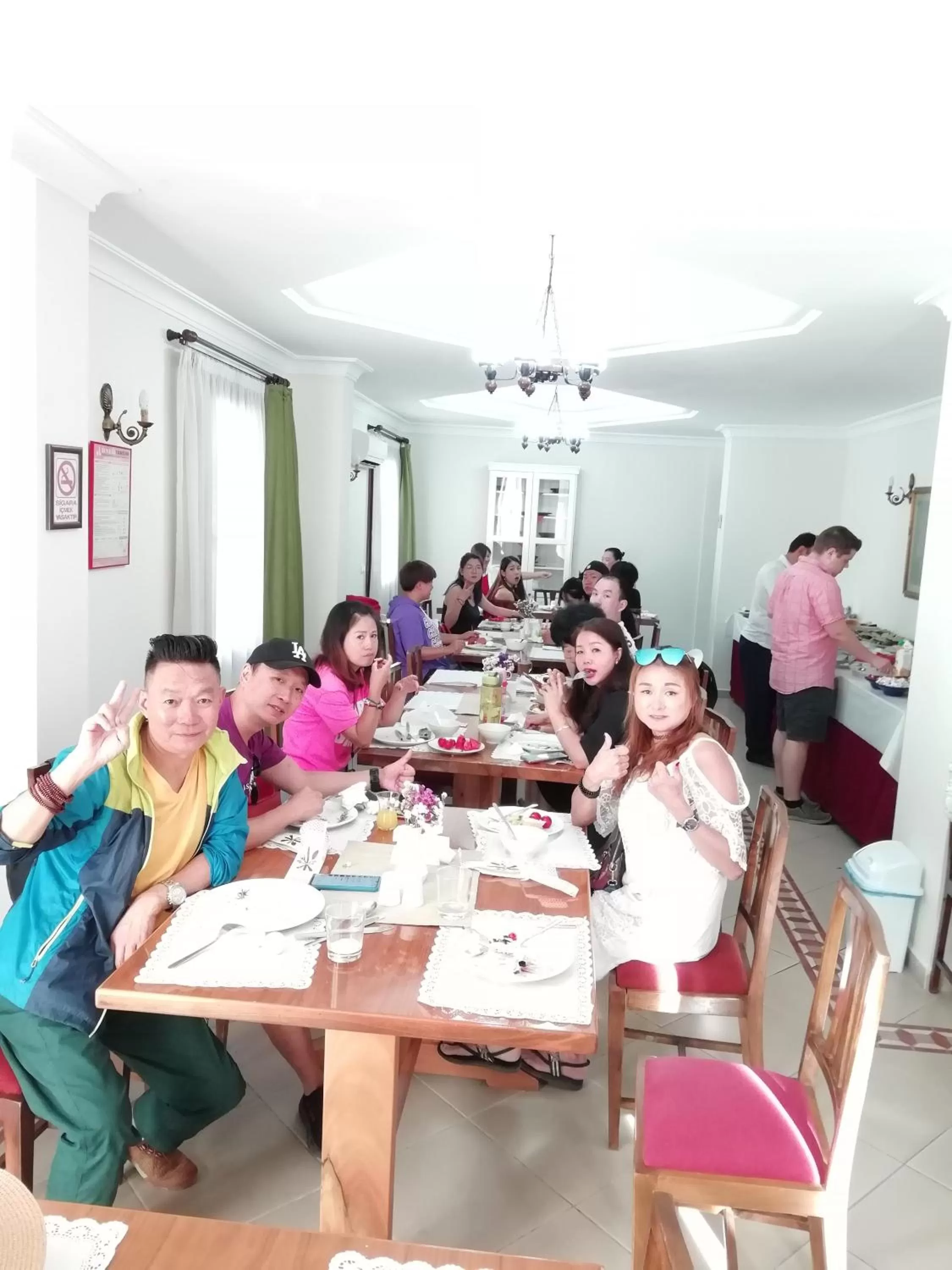 group of guests in Hotel Ave Maria