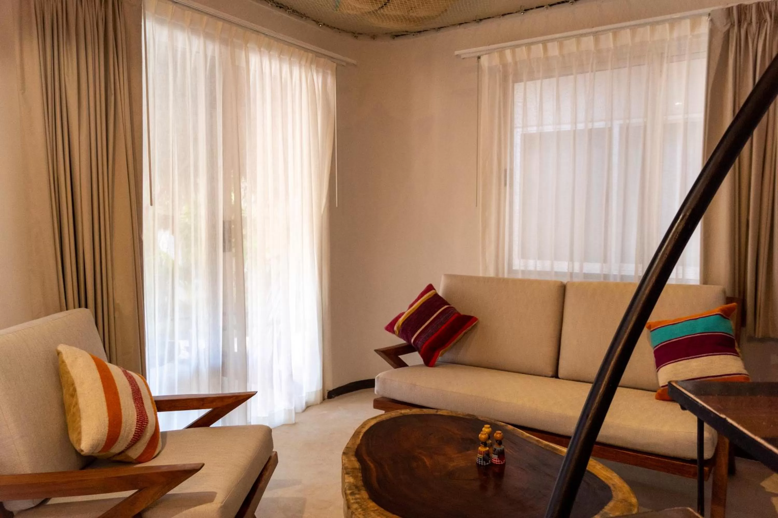 Living room in Hotel Circulo Bacalar