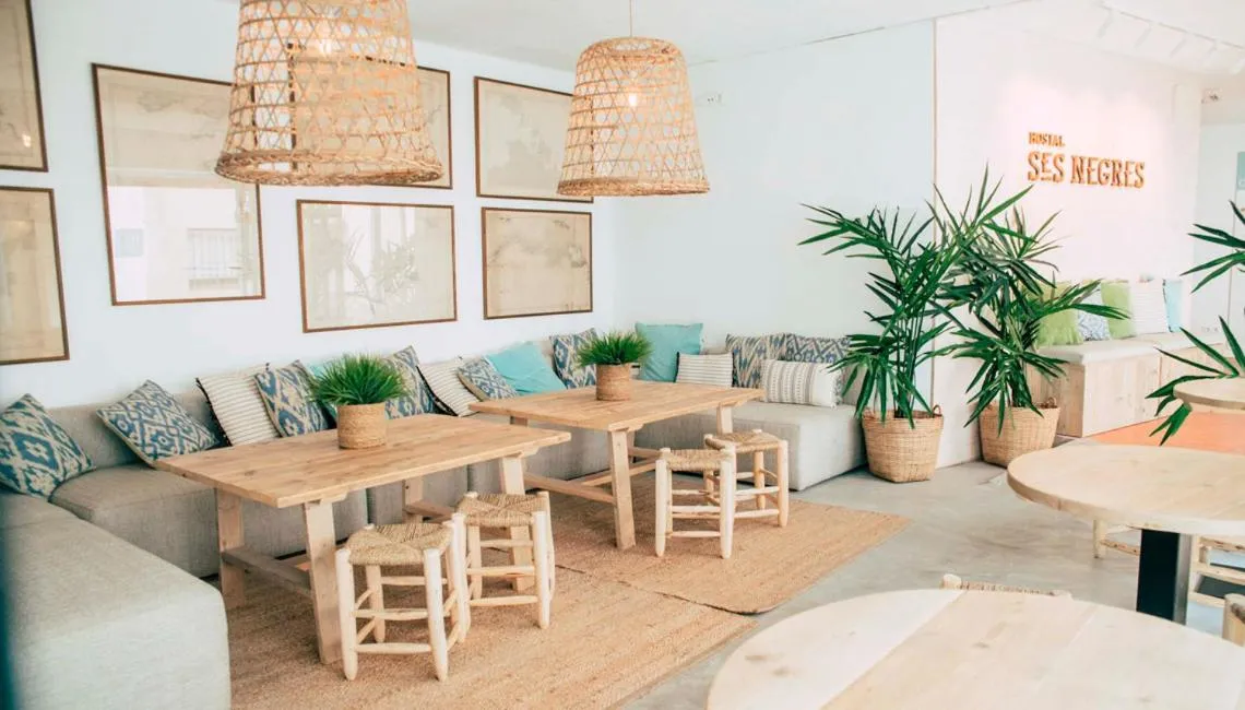 Living room in Hostal Ses Negres