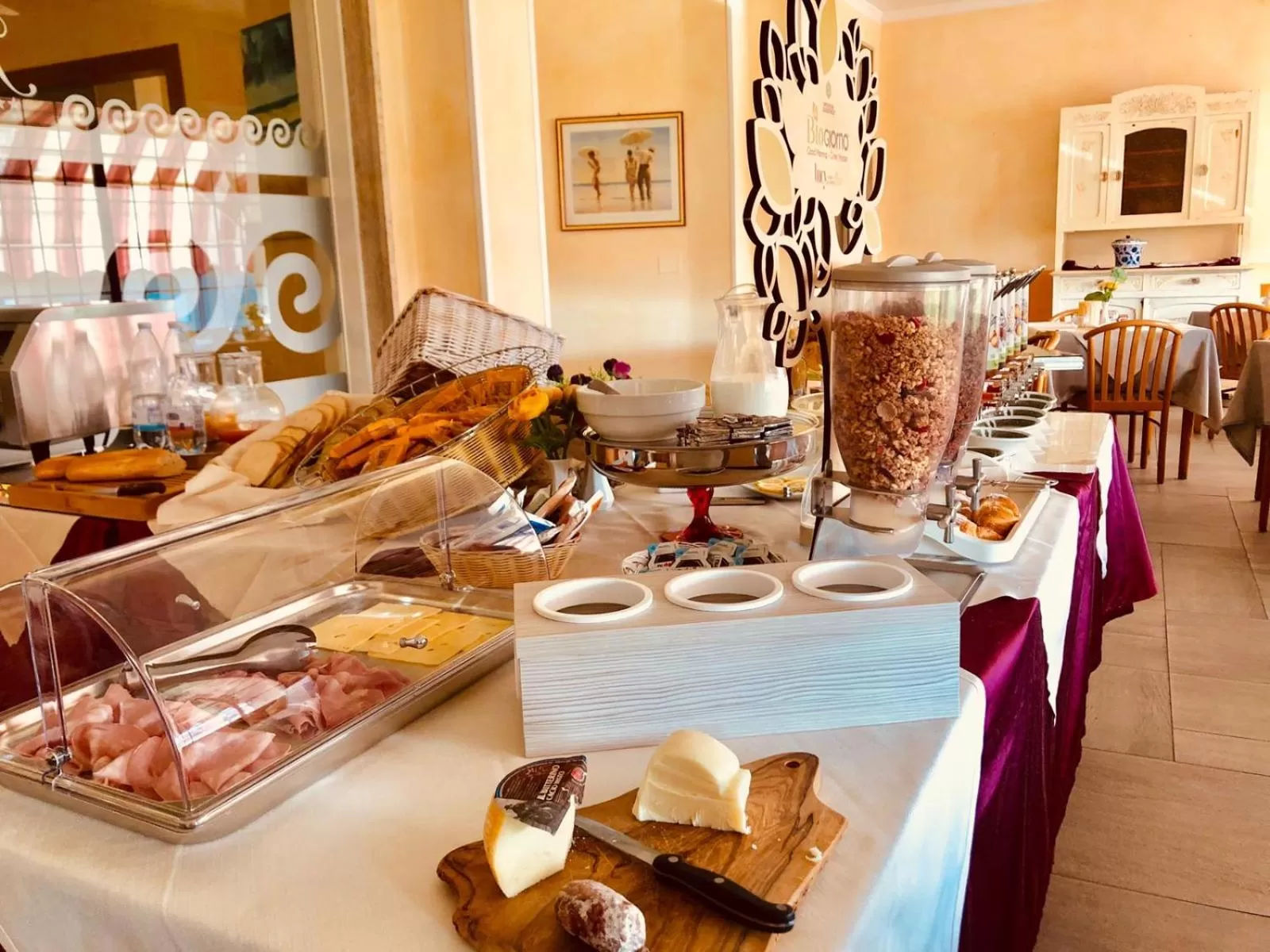 Continental breakfast in Hotel Bellavista