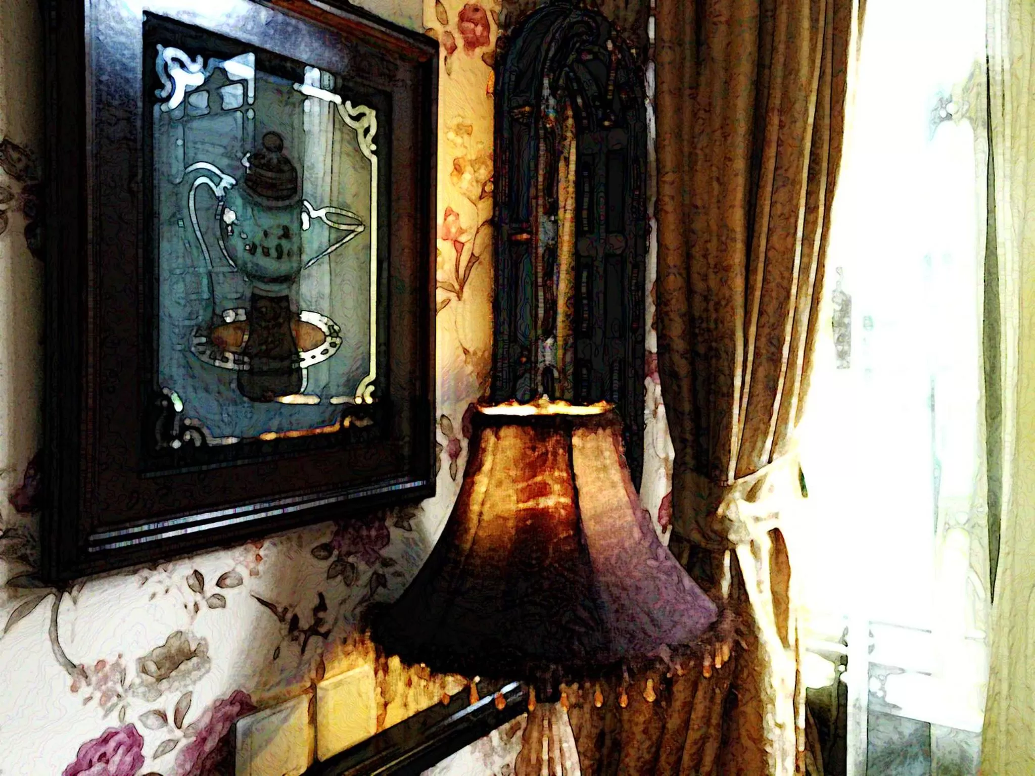 Decorative detail in Kelly‘s Courtyard Hotel