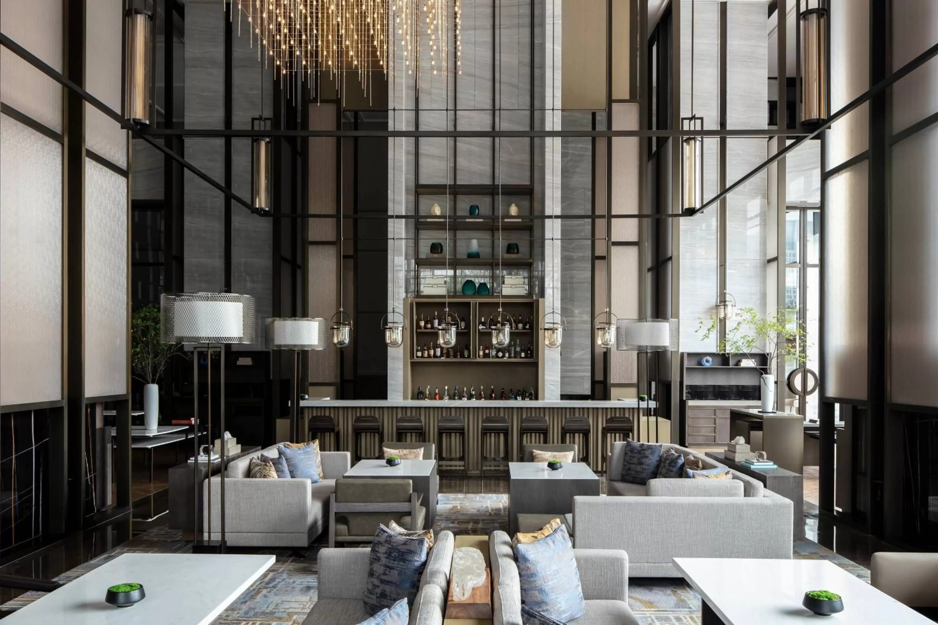 Lounge or bar in Zhangjiagang Marriott Hotel