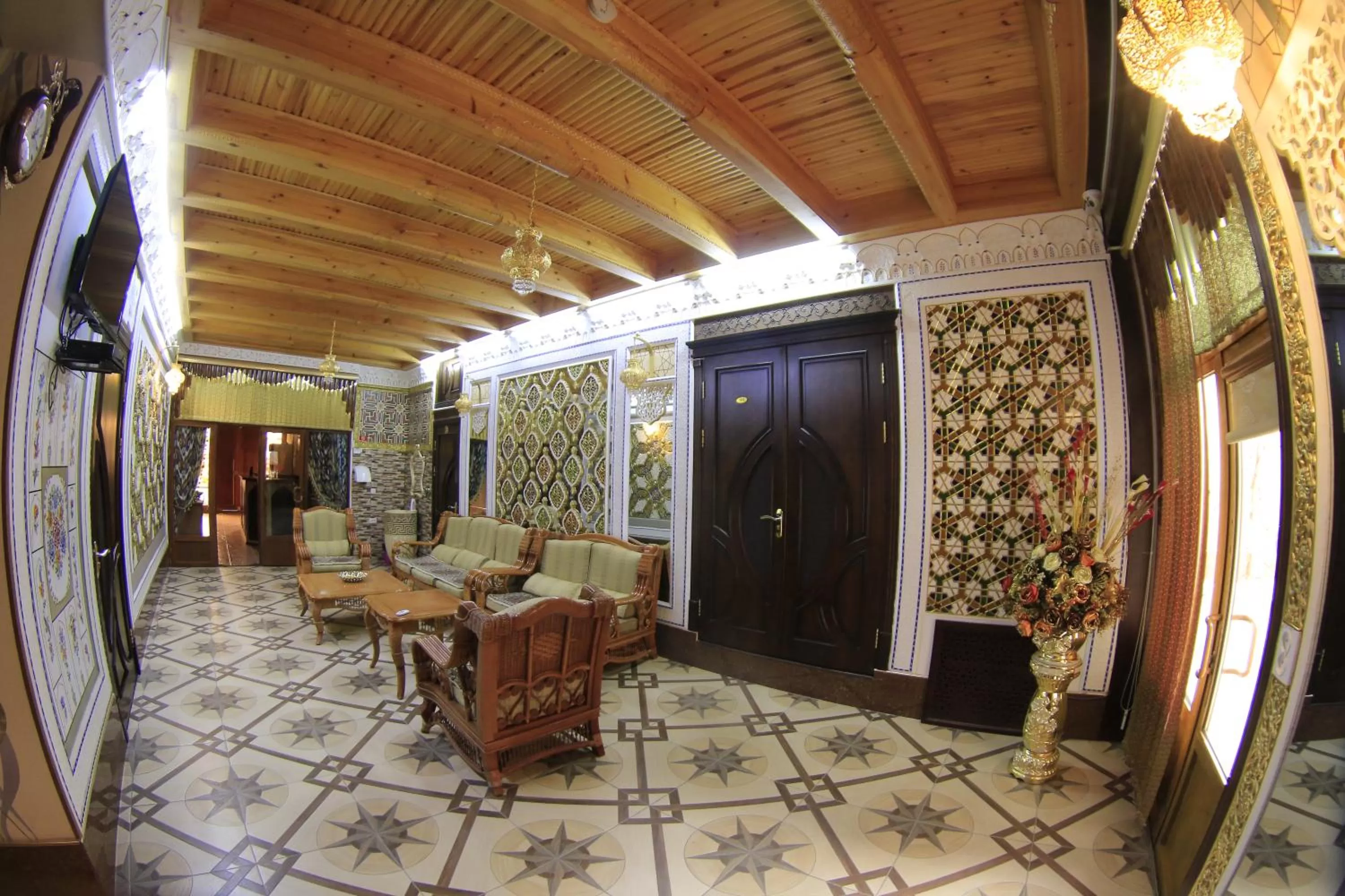 Seating area in Hotel Nurafshon Boutique