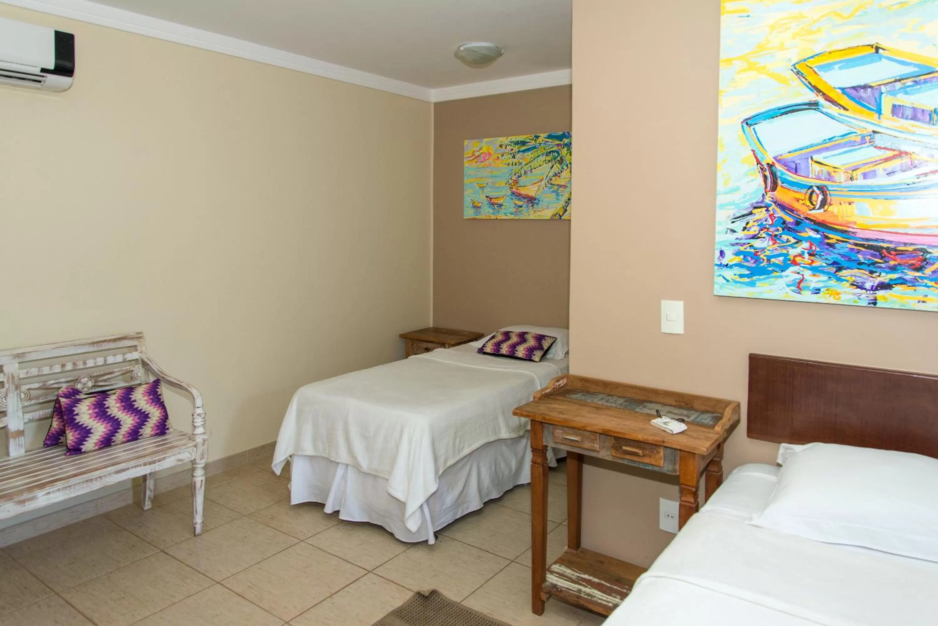 Bed in Pousada La Dolce Vita