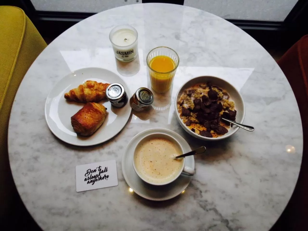 Food and drinks in Hôtel Clarisse