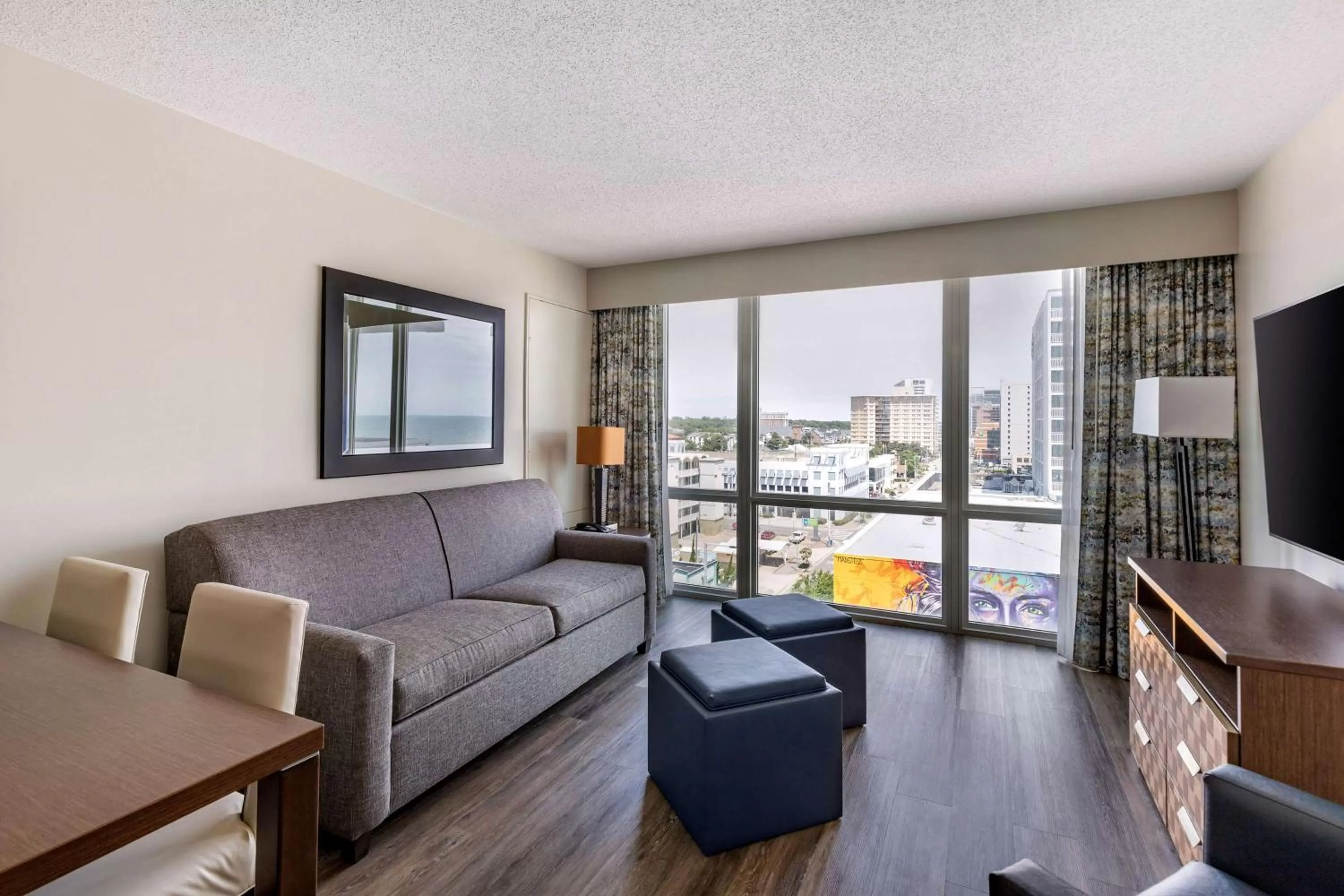 Living room in Hilton Vacation Club Oceanaire Virginia Beach