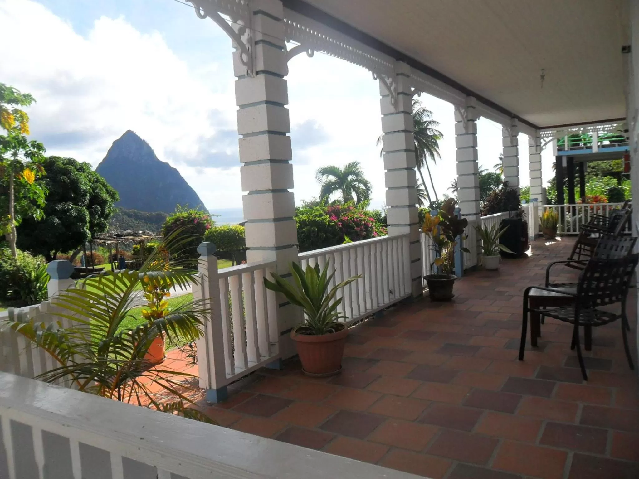 Garden view in La Haut Resort