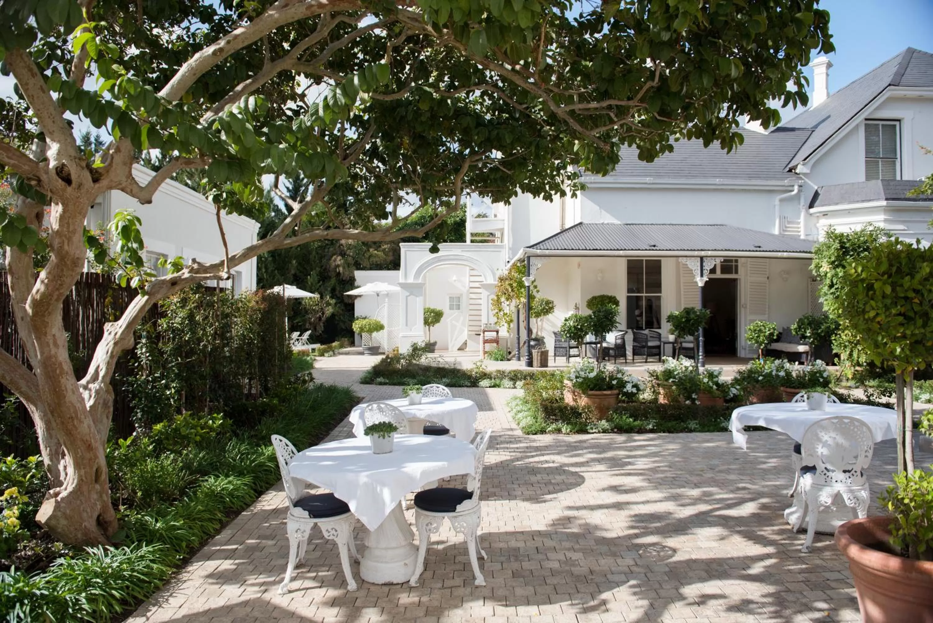 Patio in River Manor Boutique Hotel by The Living Journey Collection