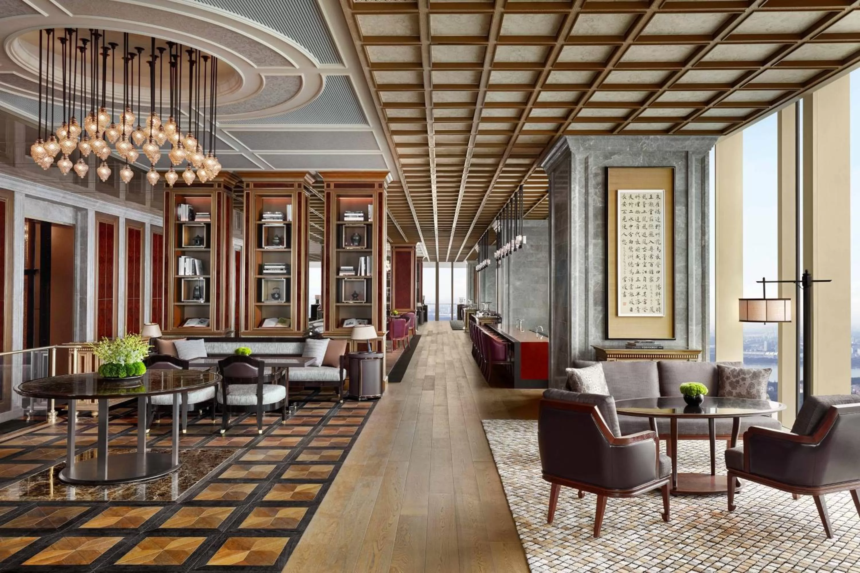 Lobby or reception in The Ritz-Carlton, Nanjing