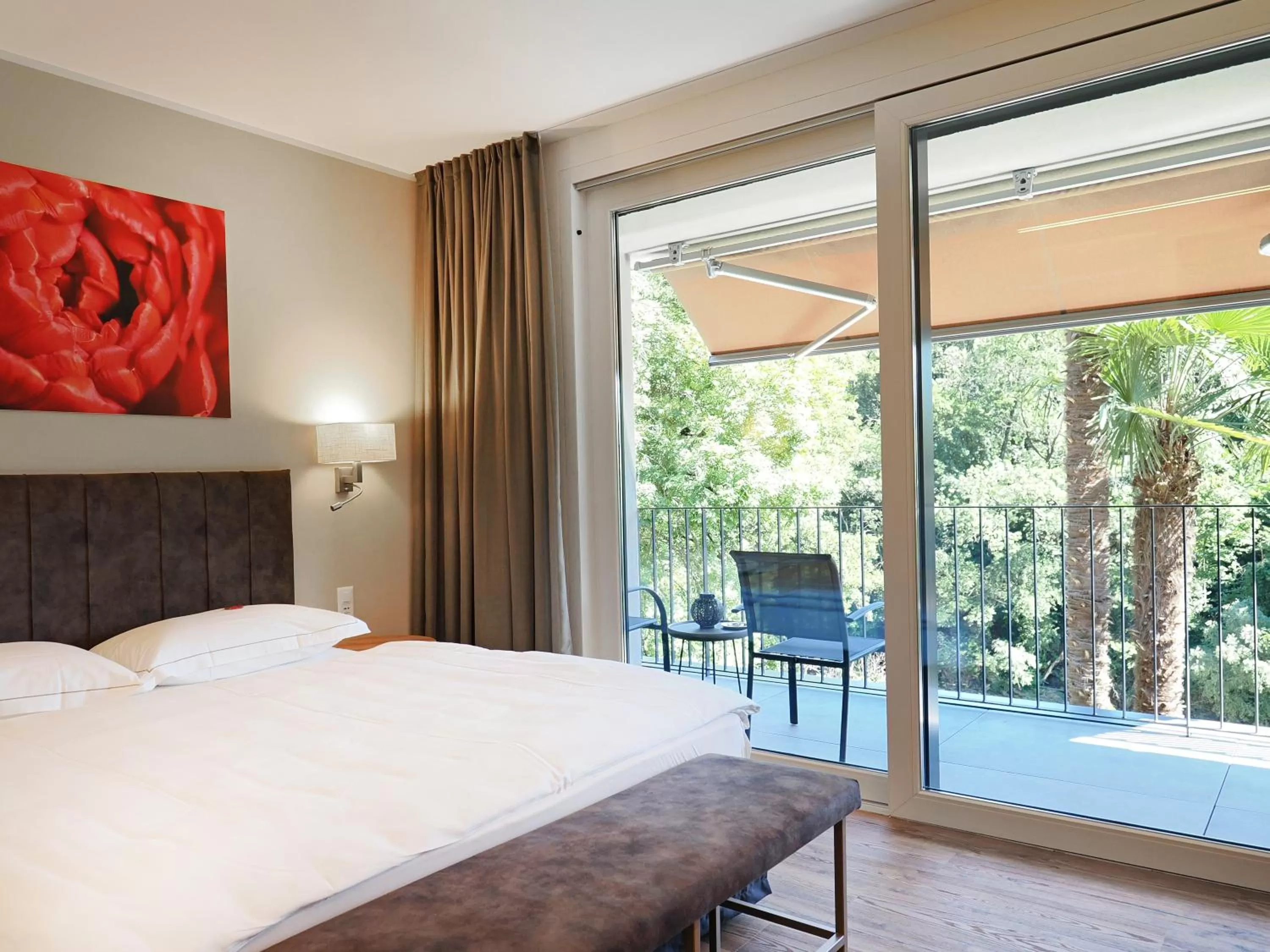 View (from property/room), Bed in Ristorante Charme Hotel Tre Terre